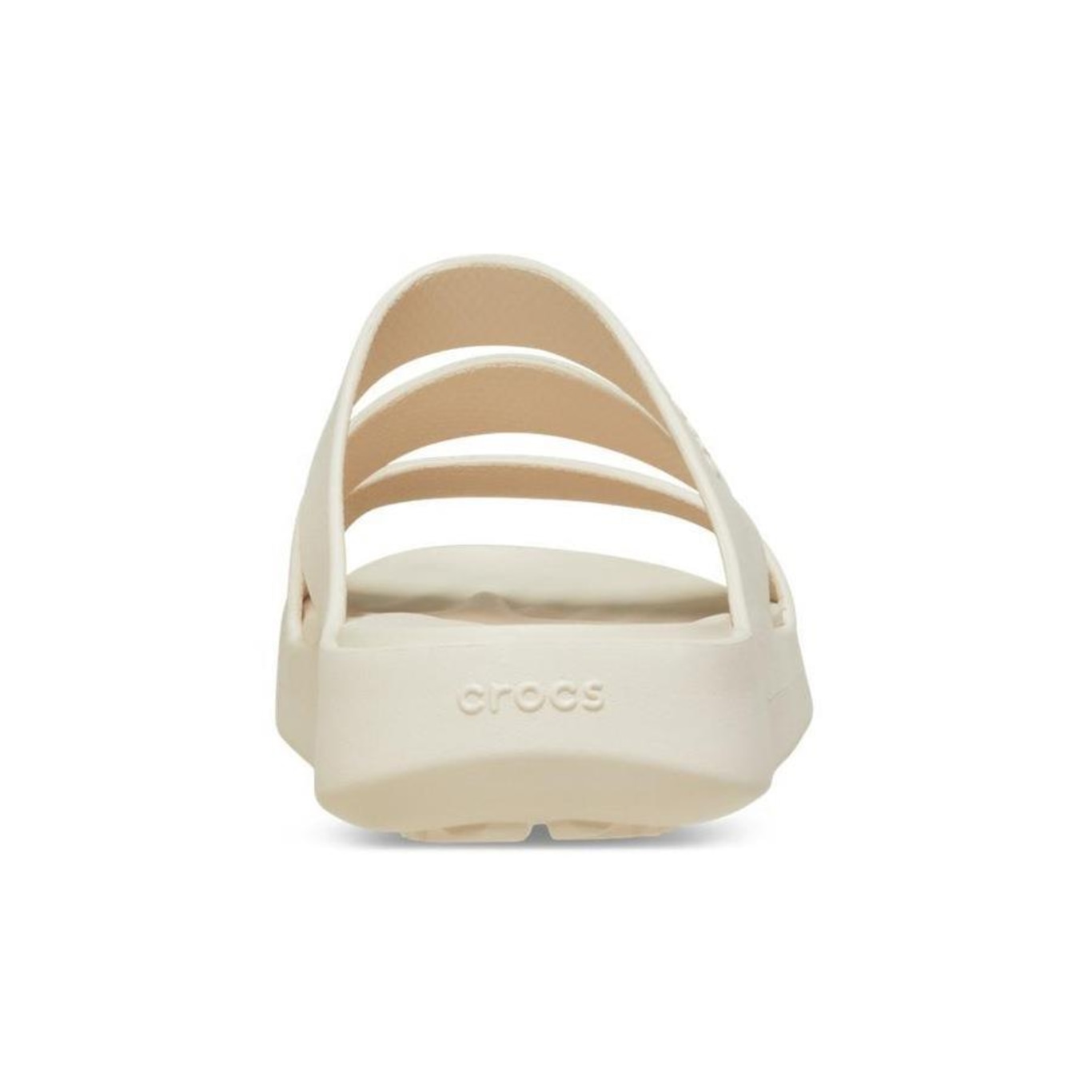 Sandália Crocs Getaway Strappy Stucco - Feminino - Foto 4