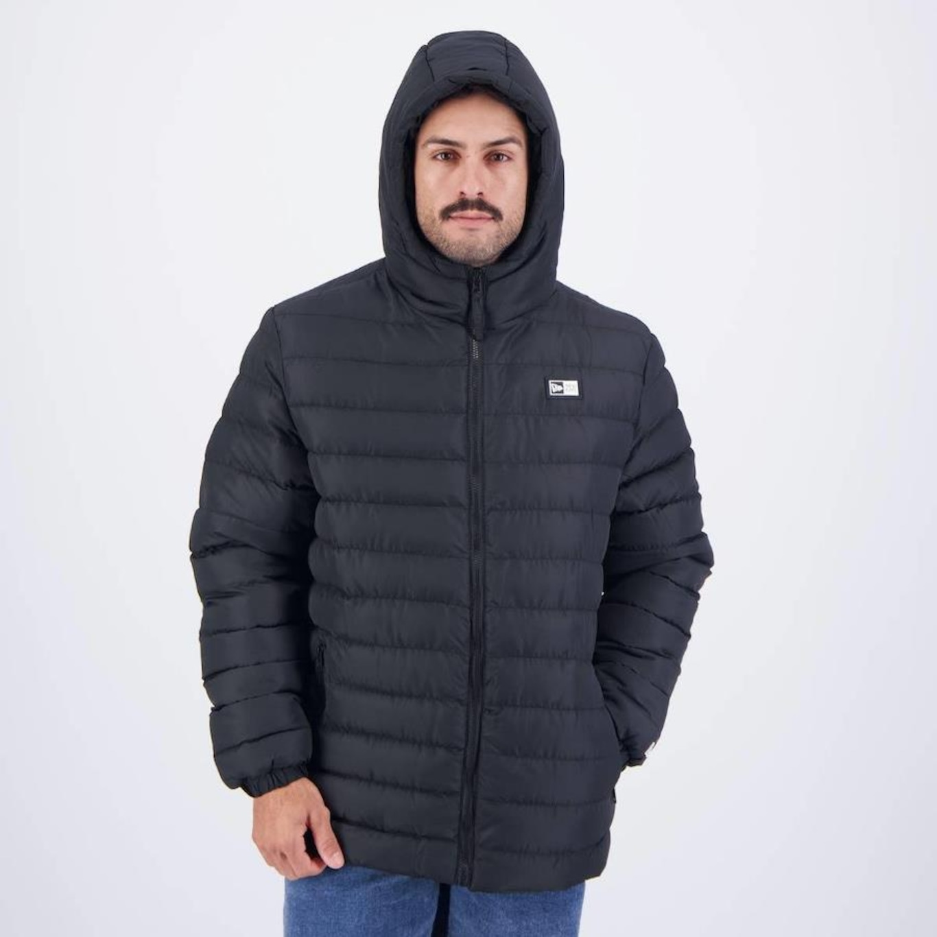 Jaqueta New Era Puffer Branded Logo Box - Masculina - Foto 3