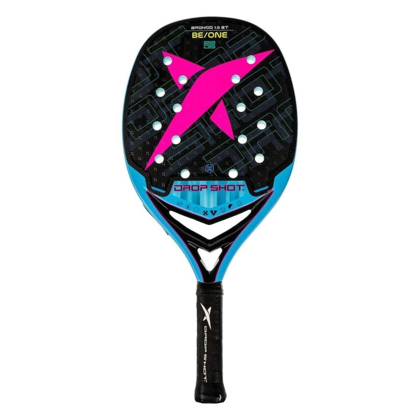 Raquete Beach Tennis Drop Shot Bronco 1.0 BT 24k 2024 - Foto 1