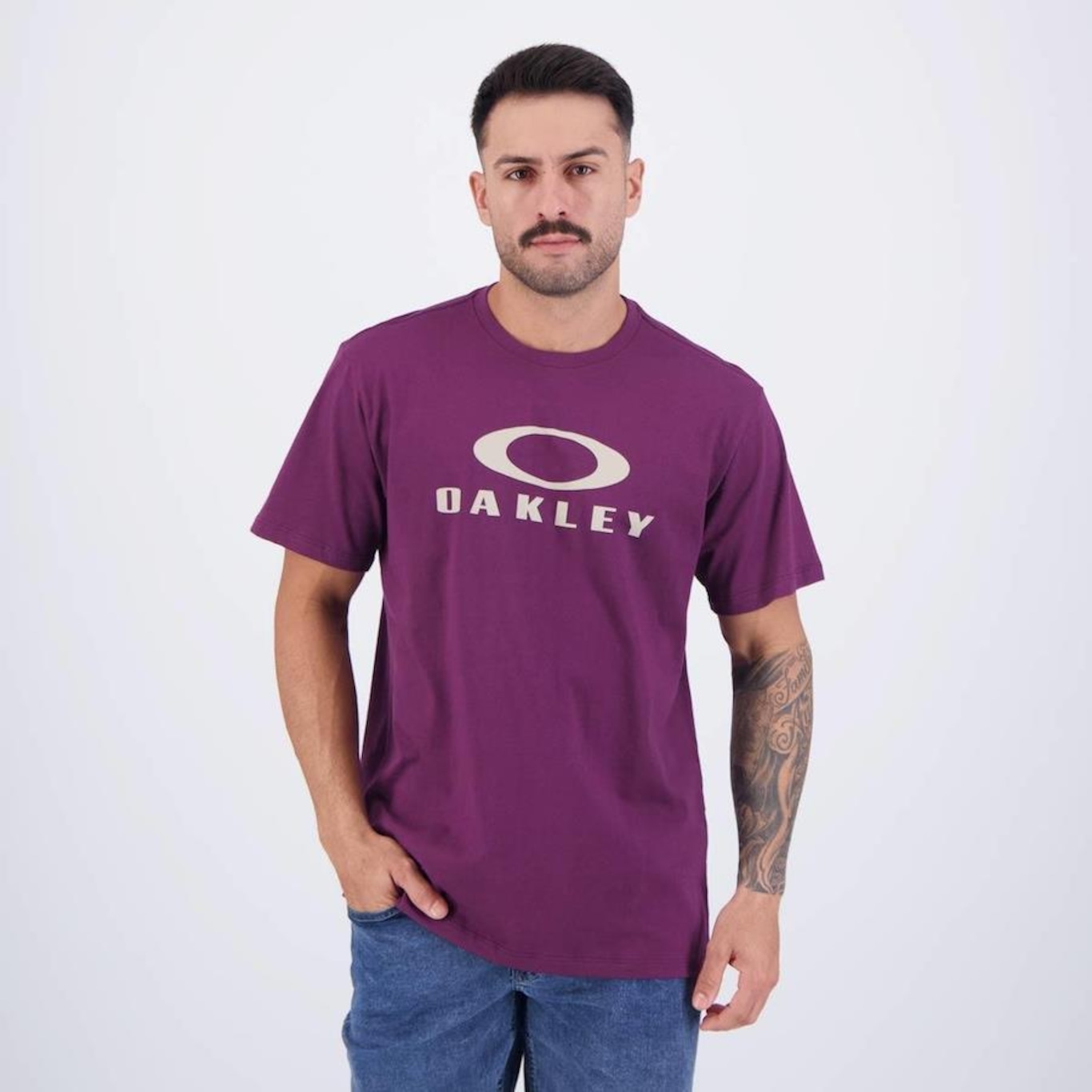 Camiseta Oakley o Bark Ss - Masculina - Foto 1