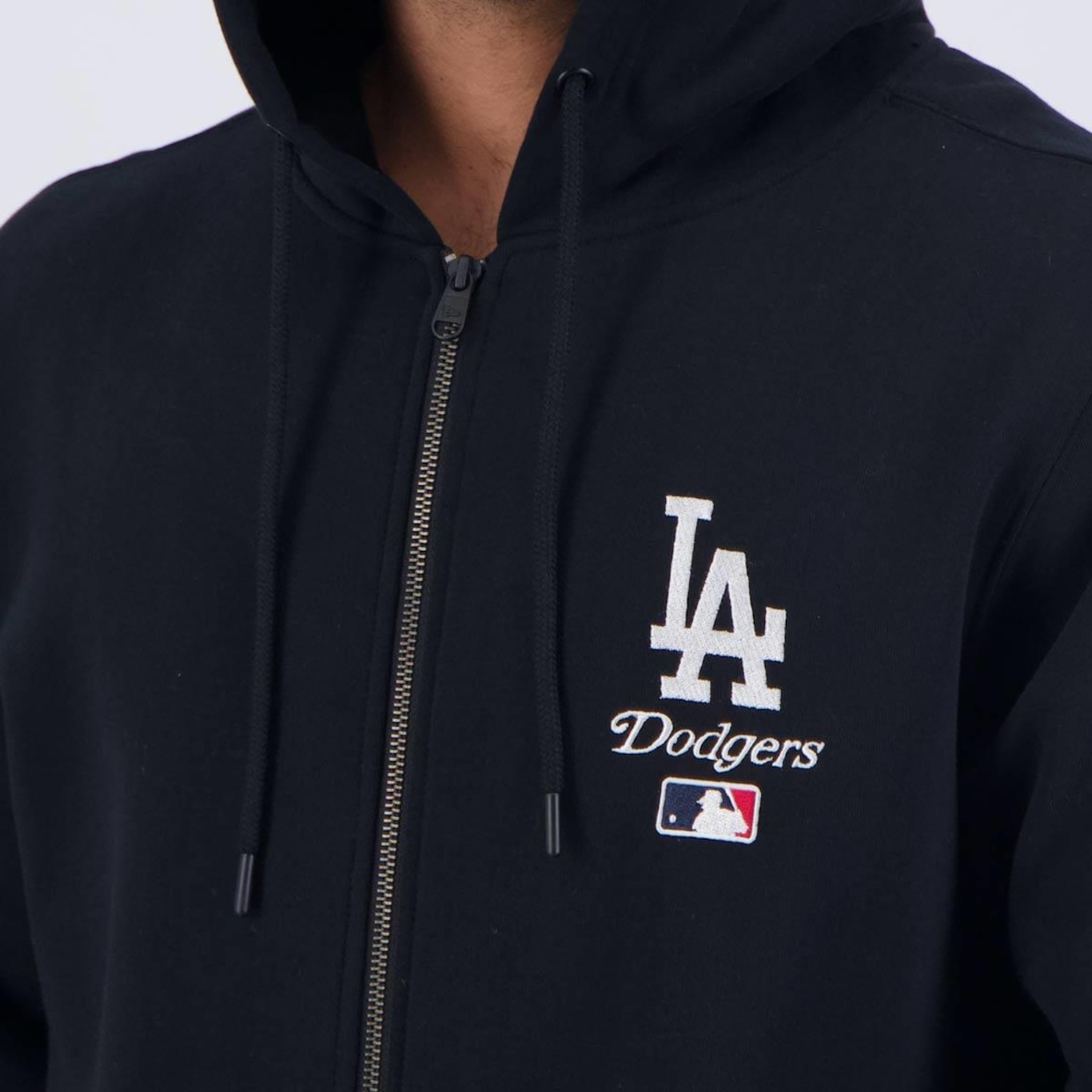 Jaqueta com Capuz New Era Mlb Los Angeles Dodgers Manufacturing - Masculina - Foto 5