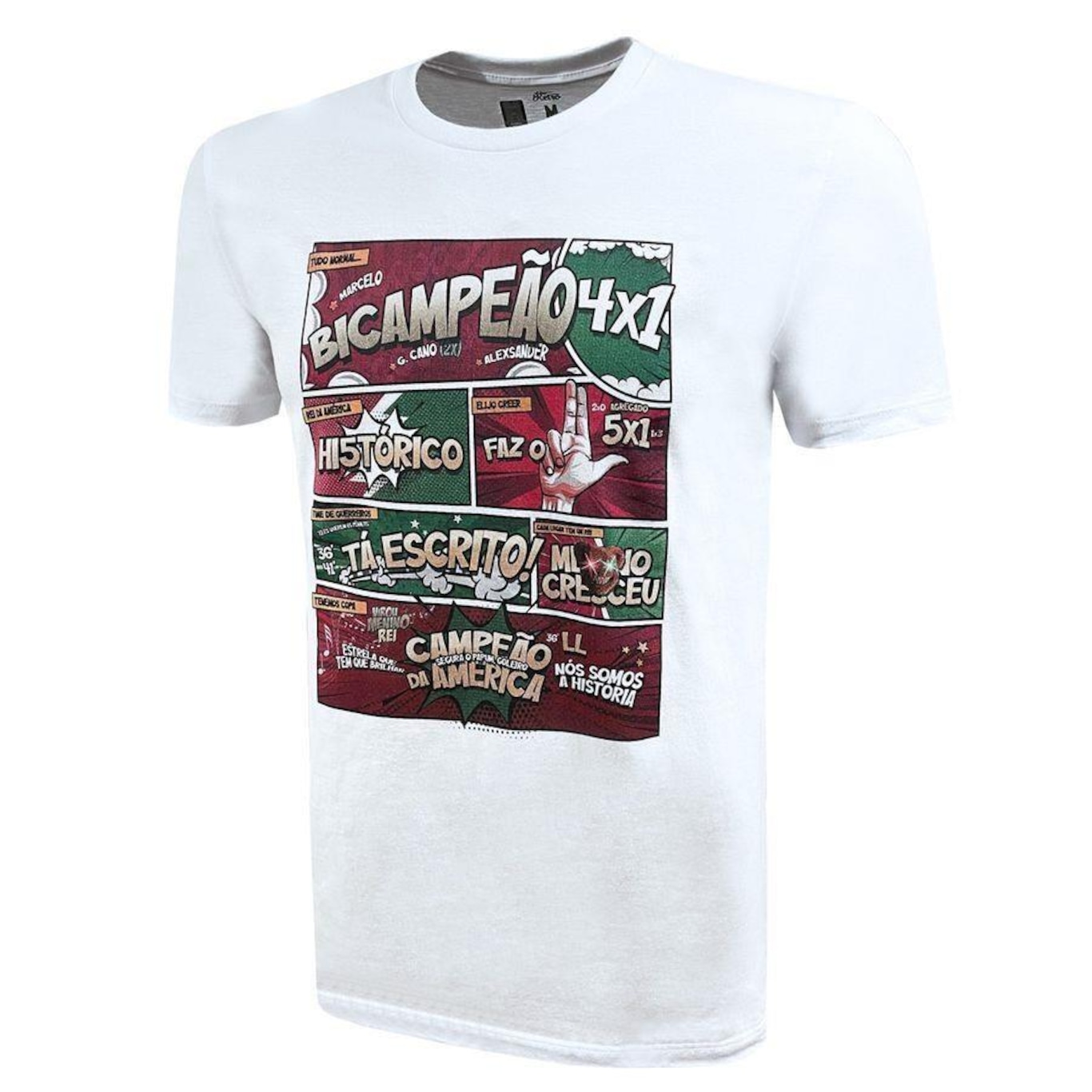 Camiseta Fluminense Quadrinhos Liga Retrô - Masculina - Foto 2