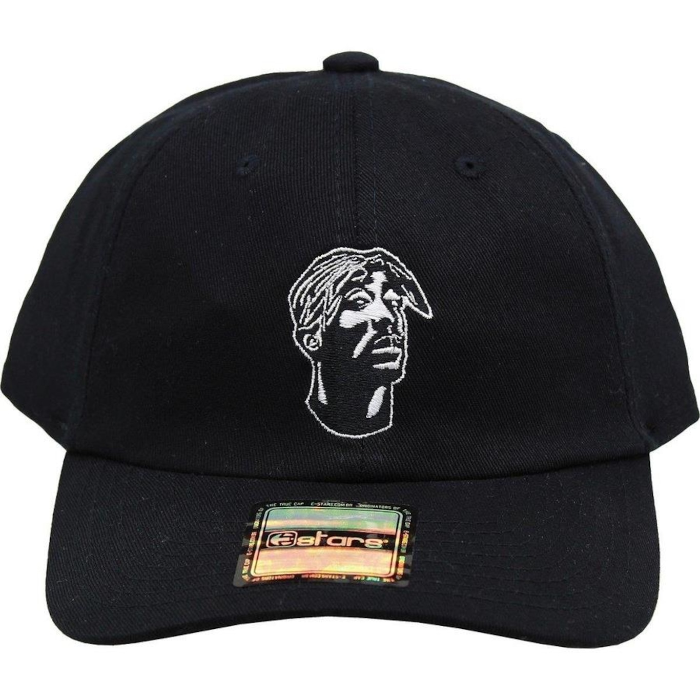 Boné Aba Curva Rhinosize E-Stars Dad Hat Tupac - Masculino - Foto 1