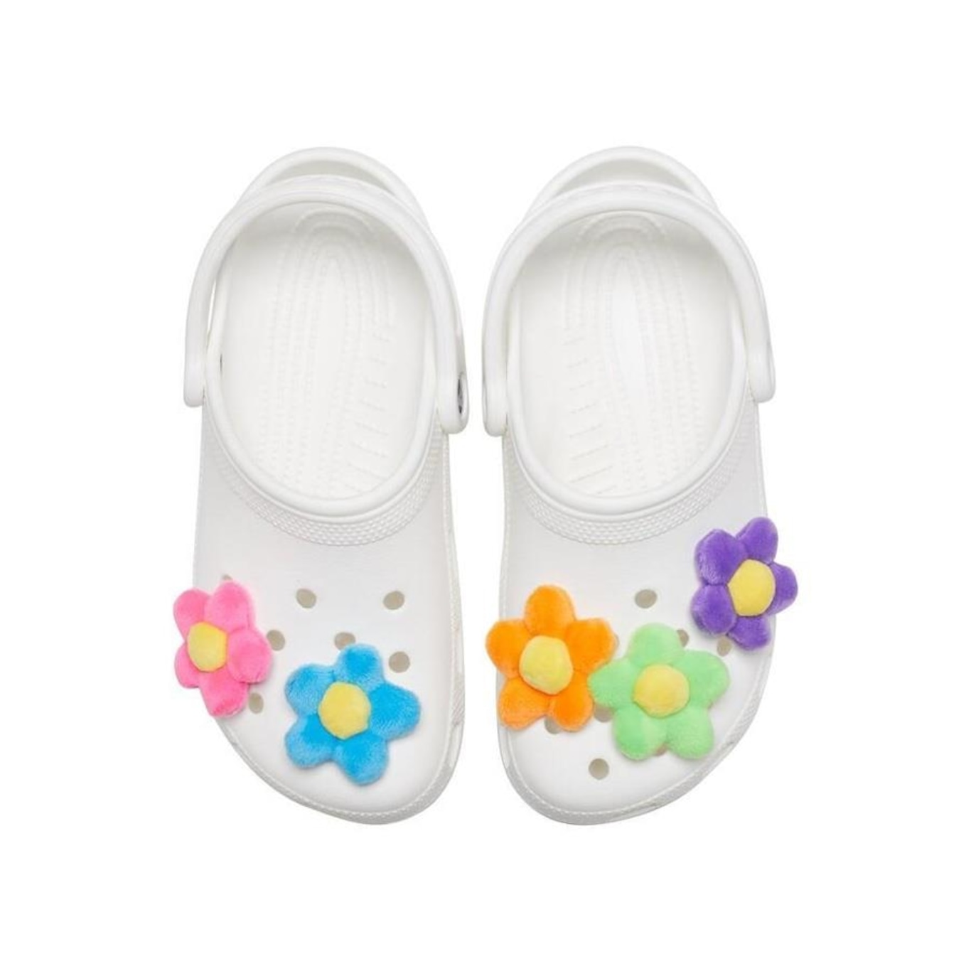 Kit Jibbitz? Crocs Flores Plush Pack com 5 Peças - Foto 2