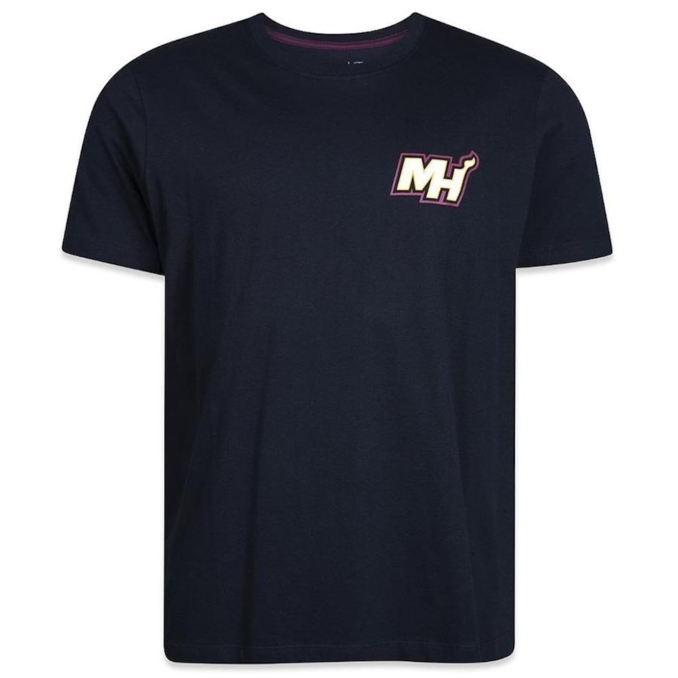 Camiseta New Era Miami Heat Core Nba - Masculina - Foto 1