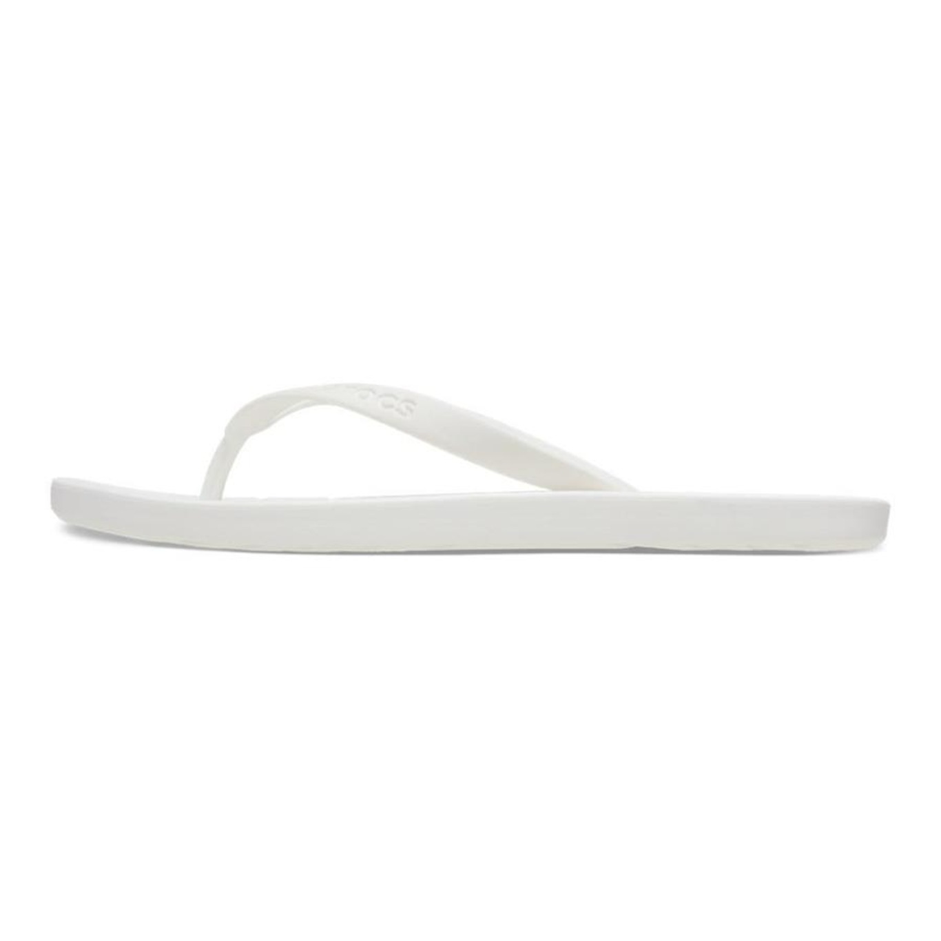 Chinelo Crocs Flip White - Unissex - Foto 6