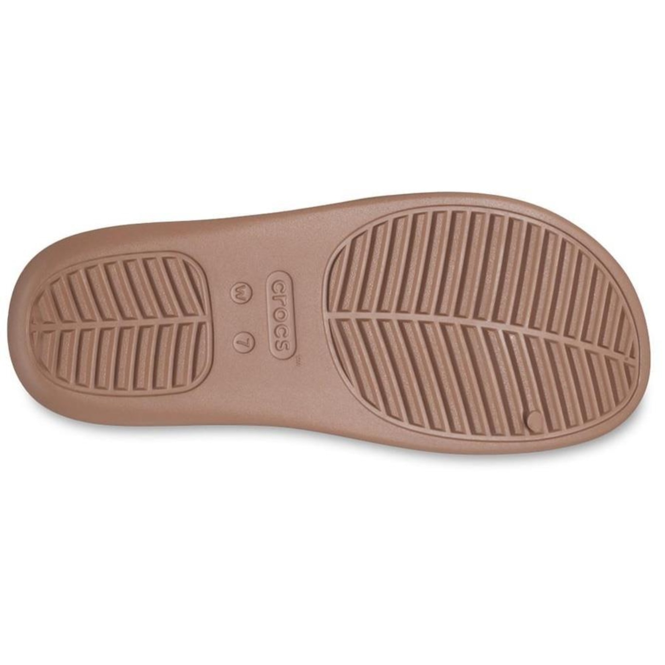 Sandália Crocs Getaway Platform H-Strap Latte - Feminino - Foto 4