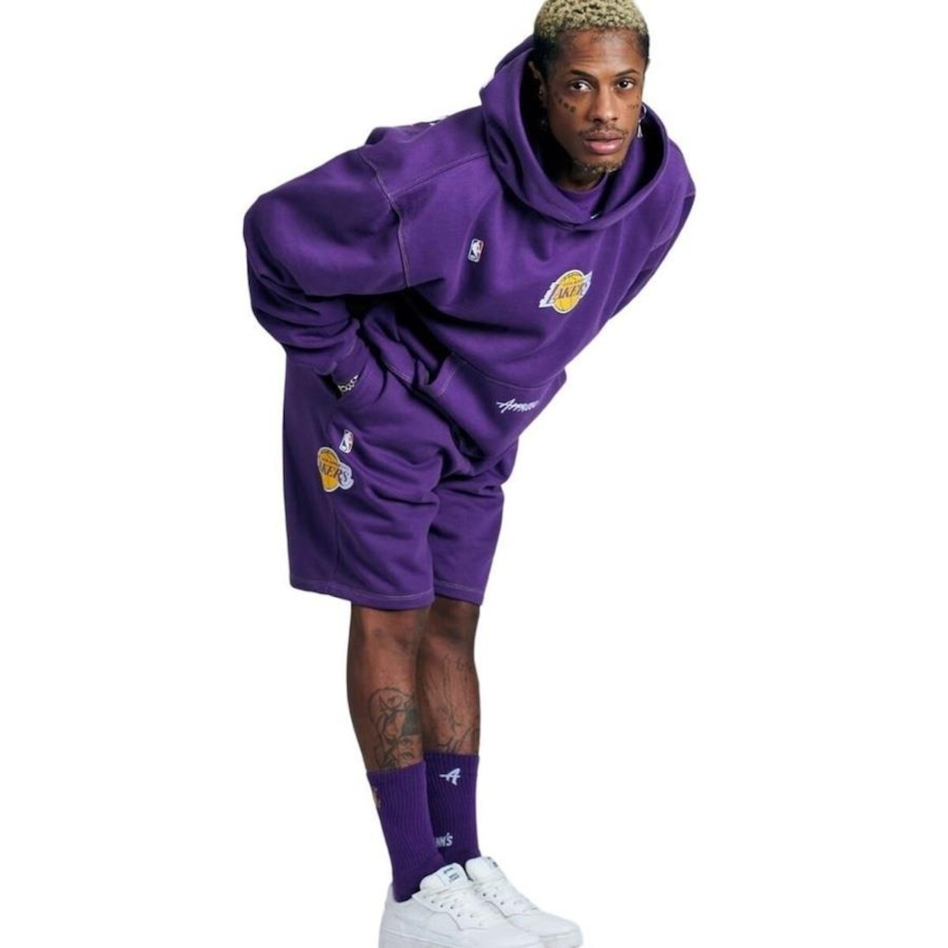 Blusão de Moletom Oversized Approve X Nba Lakers - Masculino - Foto 5