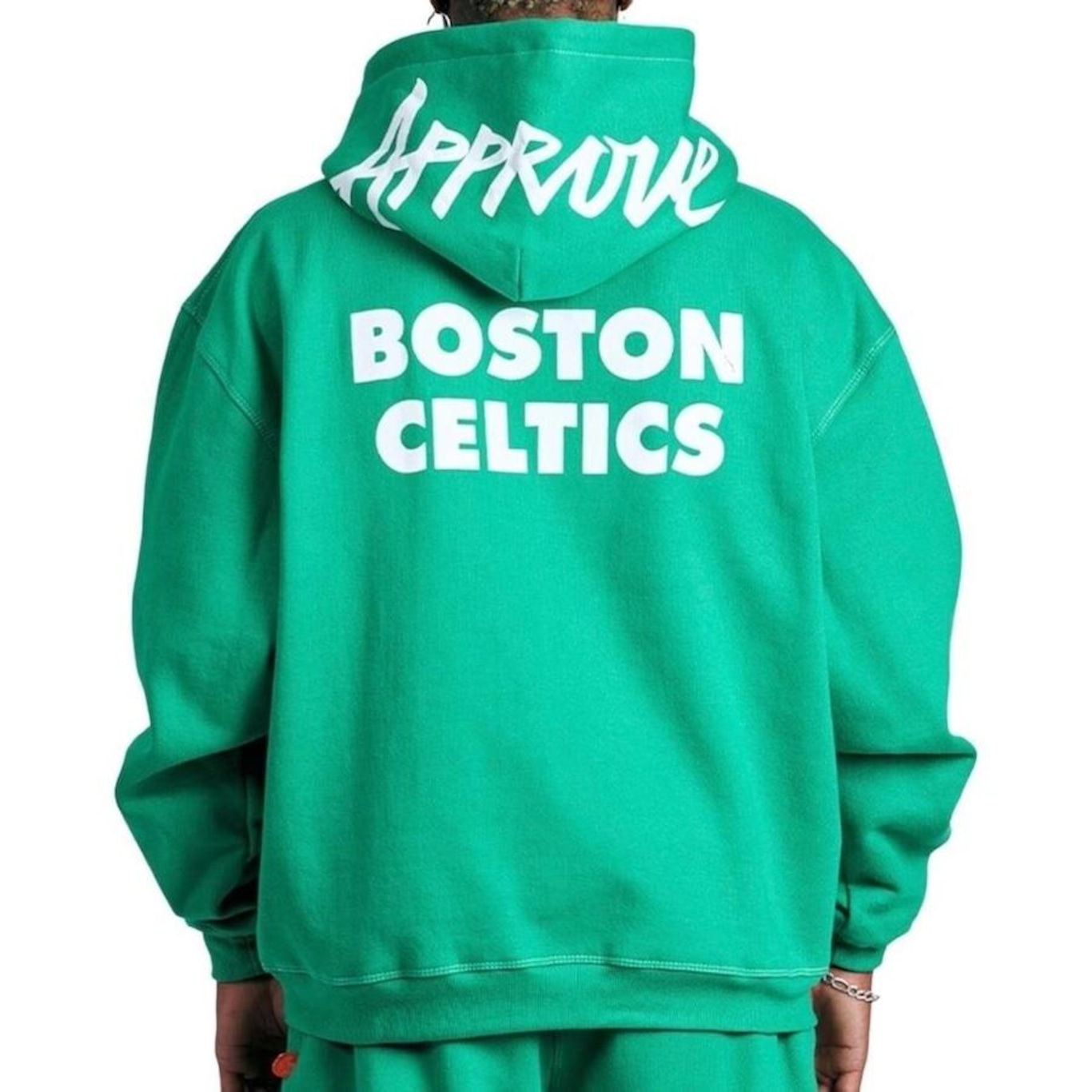 Blusão de Moletom Approve X Nba Boston Celtics Oversized - Masculino - Foto 2