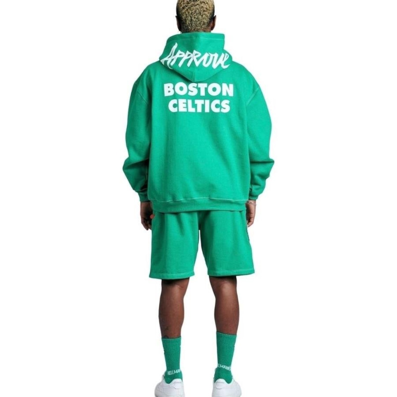 Blusão de Moletom Approve X Nba Boston Celtics Oversized - Masculino - Foto 4