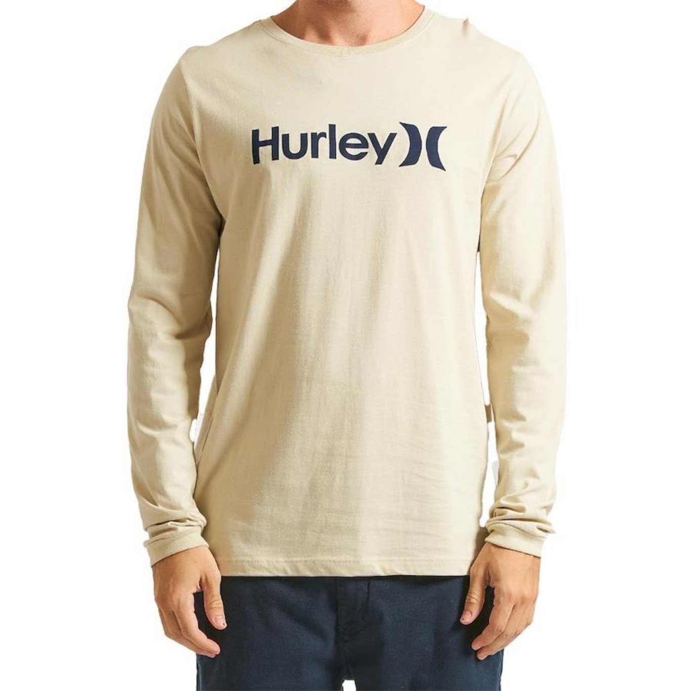 Camiseta Hurley Manga Longa O&O Solid  - Masculina - Foto 1