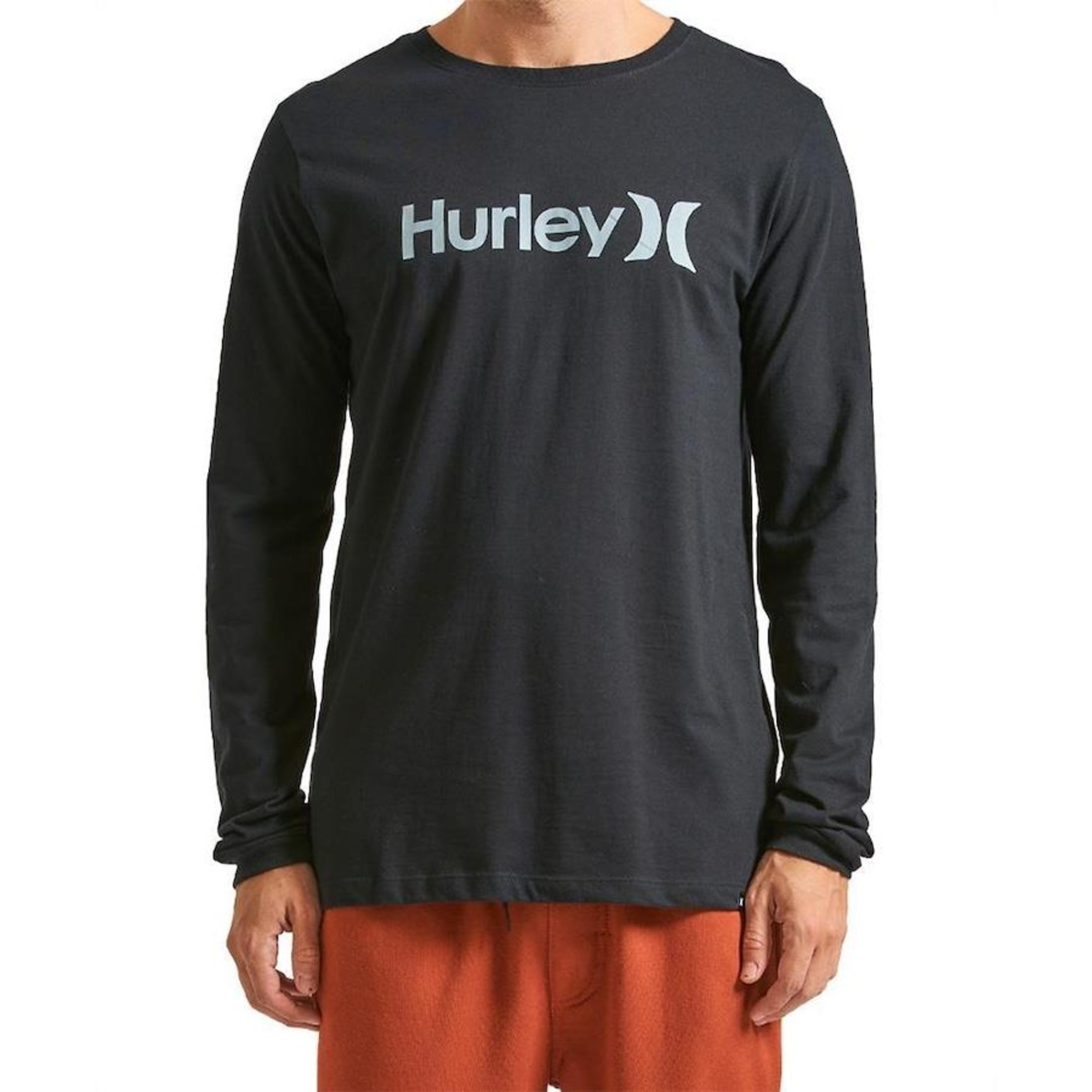 Camiseta Hurley Manga Longa O&O Solid  - Masculina - Foto 1