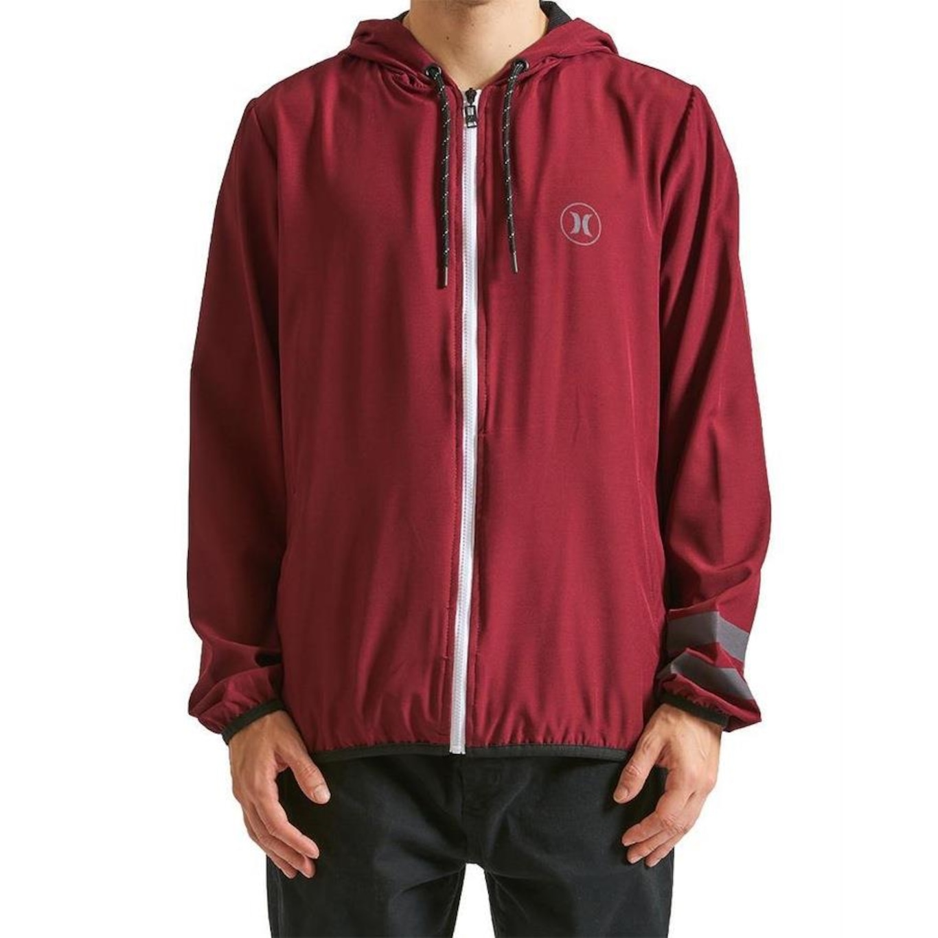 Jaqueta Hurley Windbreaker Block Party Wt24 - Masculina - Foto 1