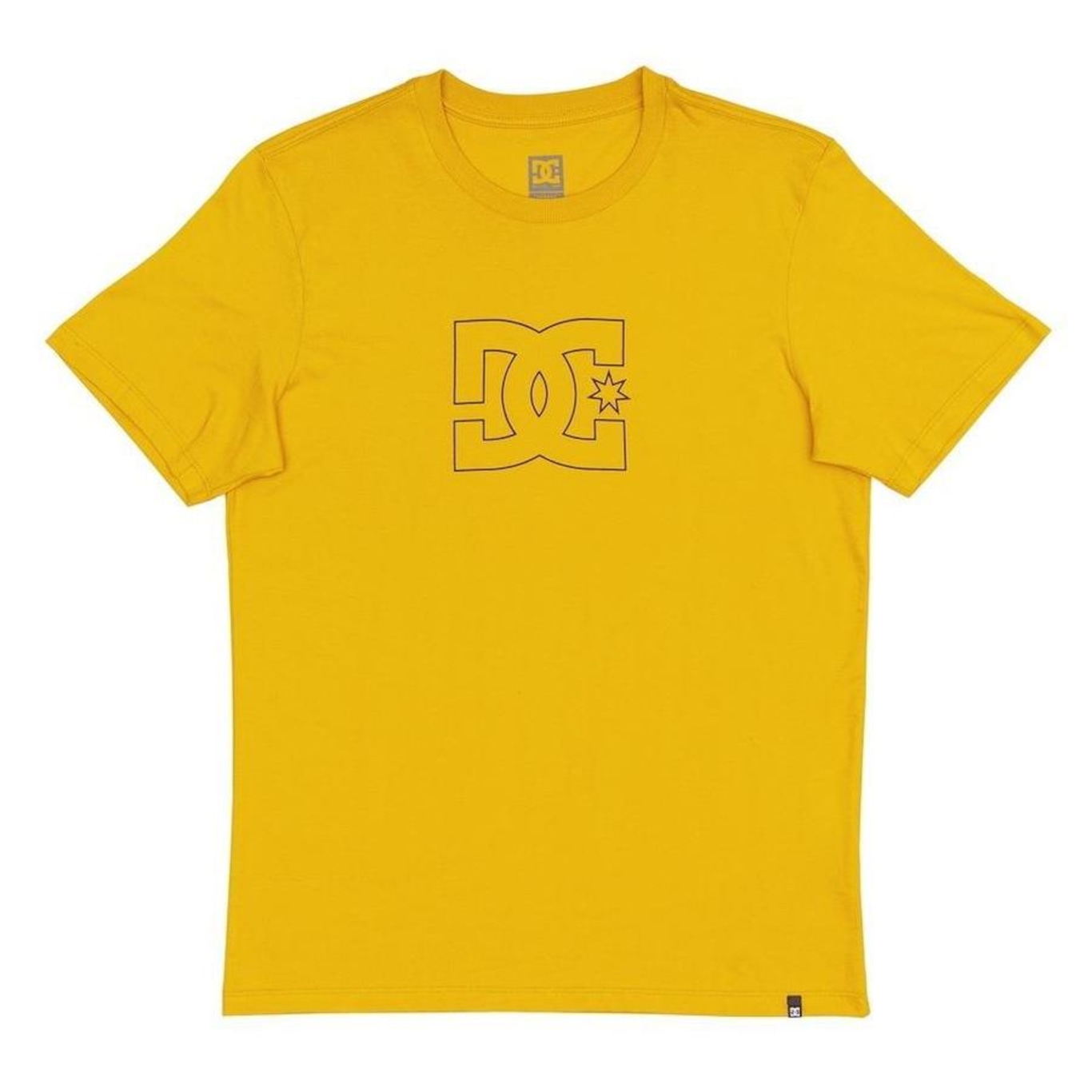 Camiseta Dc Shoes Dc Star Outine Wt24 Masculina Amarelo - Foto 3