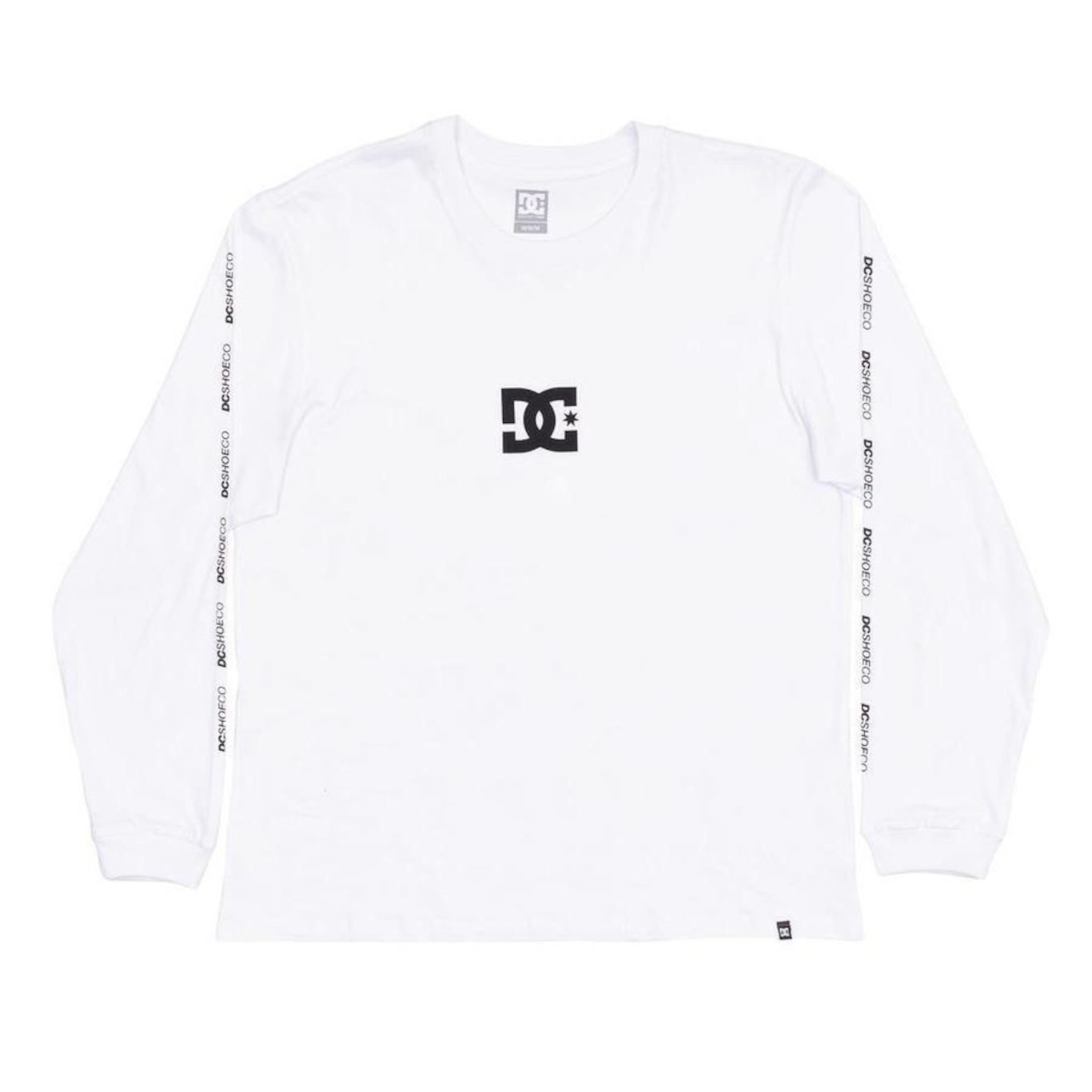 Camiseta Dc Shoes Manga Longa Minimal Stripe Wt24 Branco - Foto 4