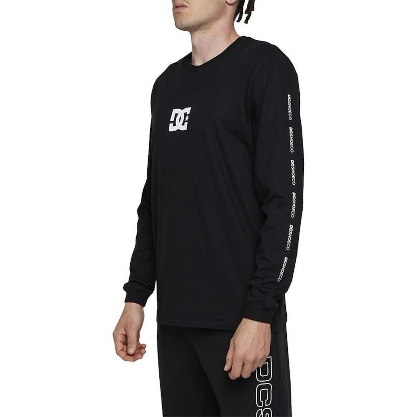 Camiseta Dc Shoes Manga Longa Minimal Stripe Wt24 - Masculina - Foto 3