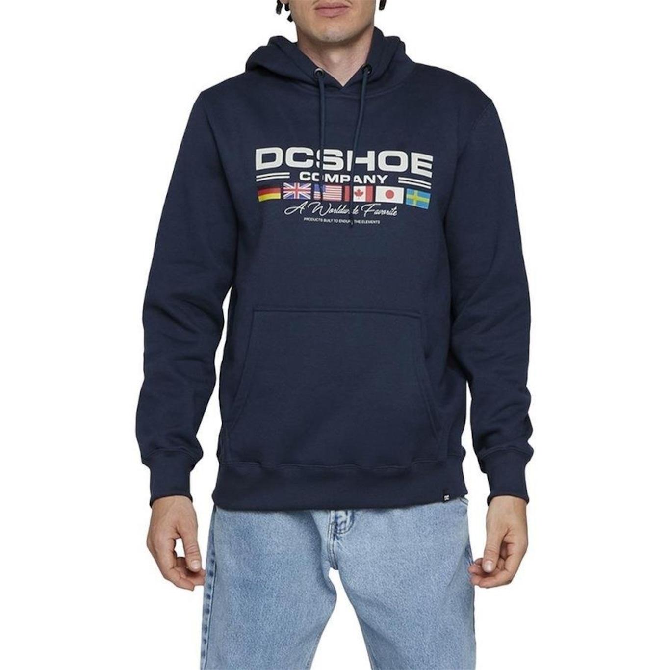 Blusão de Moletom com Capuz Dc Shoes Worldwide Fav - Masculino - Foto 1