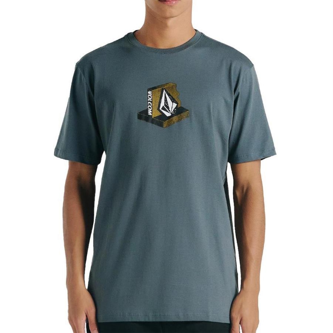 Camiseta Volcom Leanin Wt24 - Masculina - Foto 1