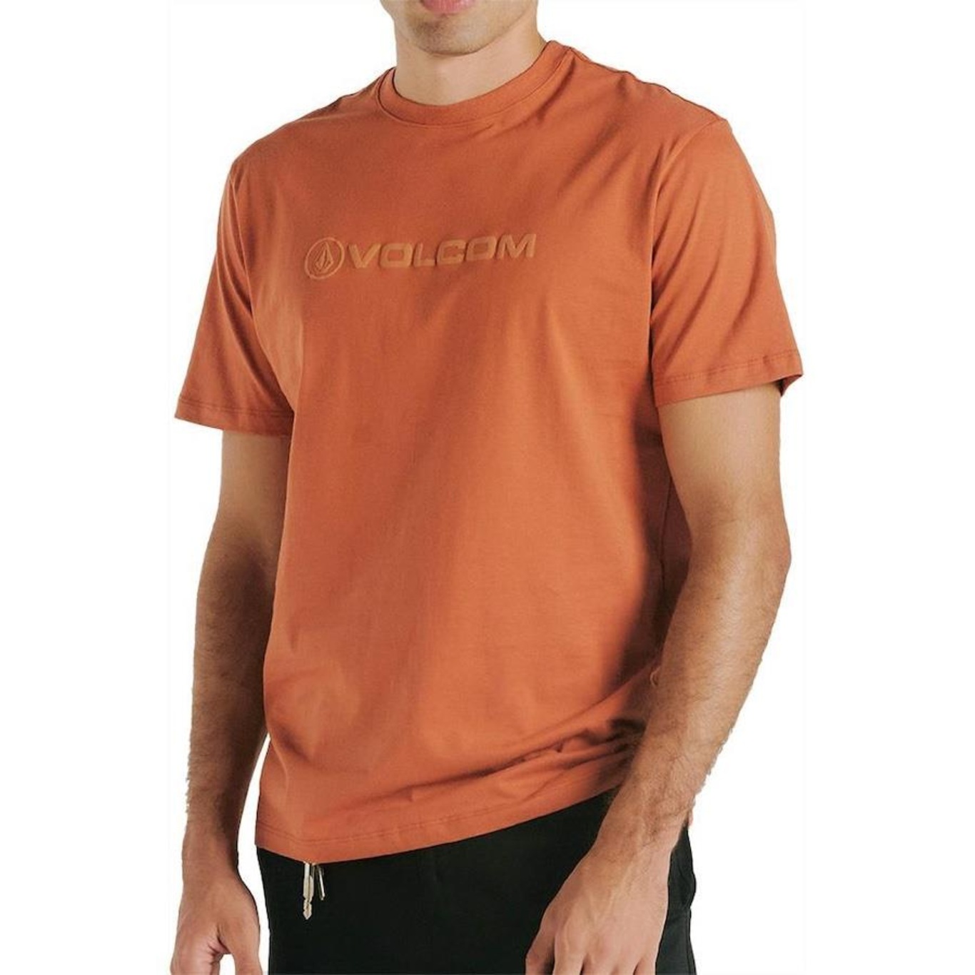 Camiseta Volcom New Style Wt24 Masculina Ferrugem - Foto 1