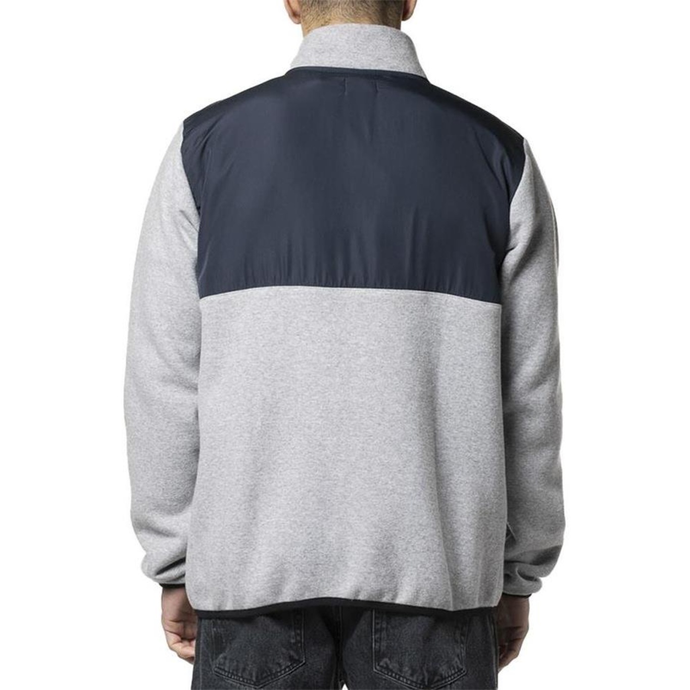 Moletom Rvca Aberto Yukon Fleece 300G Wt24 Cinza Mescla - Foto 2