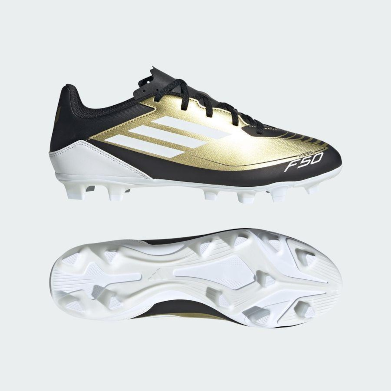 Chuteira de Campo adidas F50 Club Messi Fxg - Adulto - Foto 4