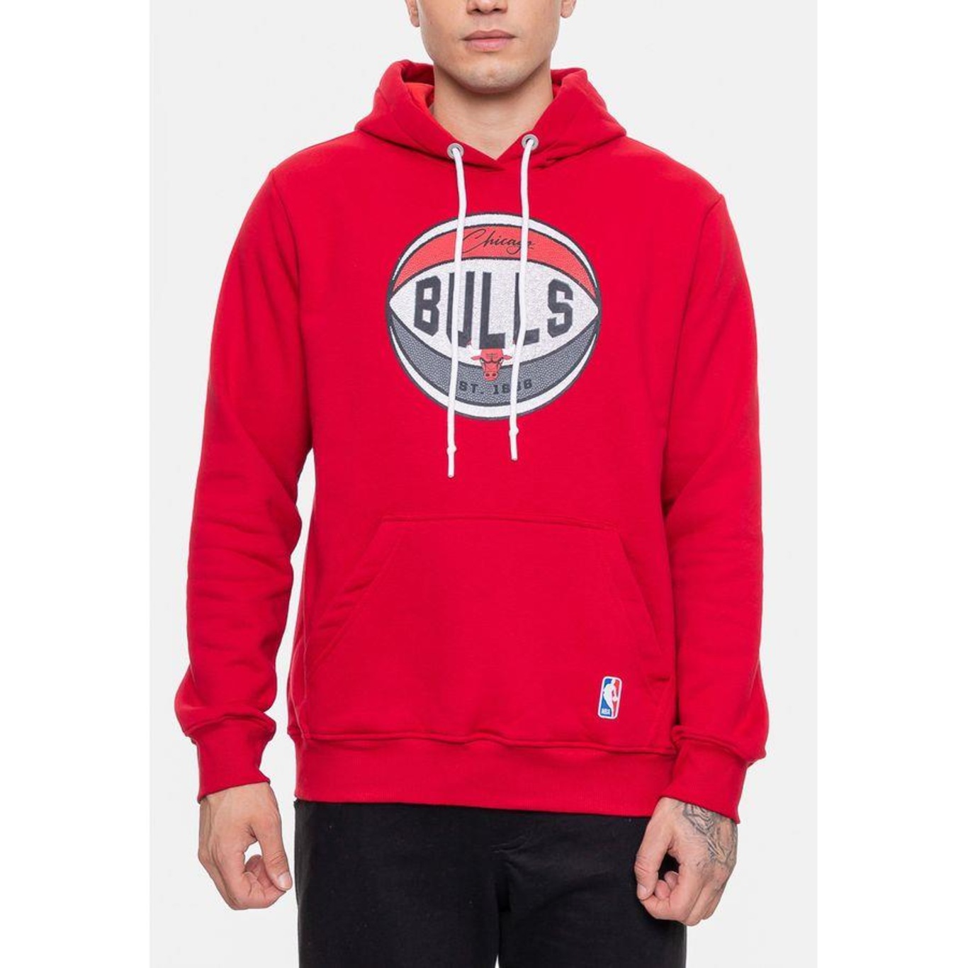 Blusão de Moletom com Capuz Nba Basketball Chicago Bulls - Masculino - Foto 3