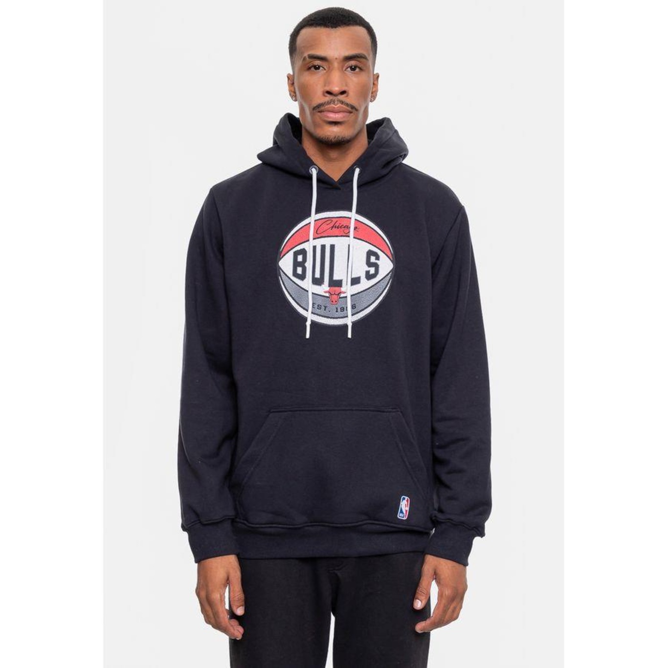 Blusão de Moletom com Capuz Nba Basketball Chicago Bulls - Masculino - Foto 1