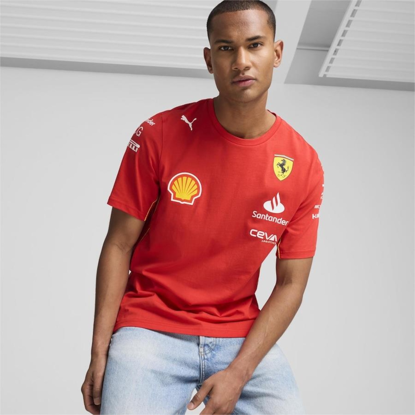 Camiseta Puma Scuderia Ferrari Team - Masculina - Foto 3