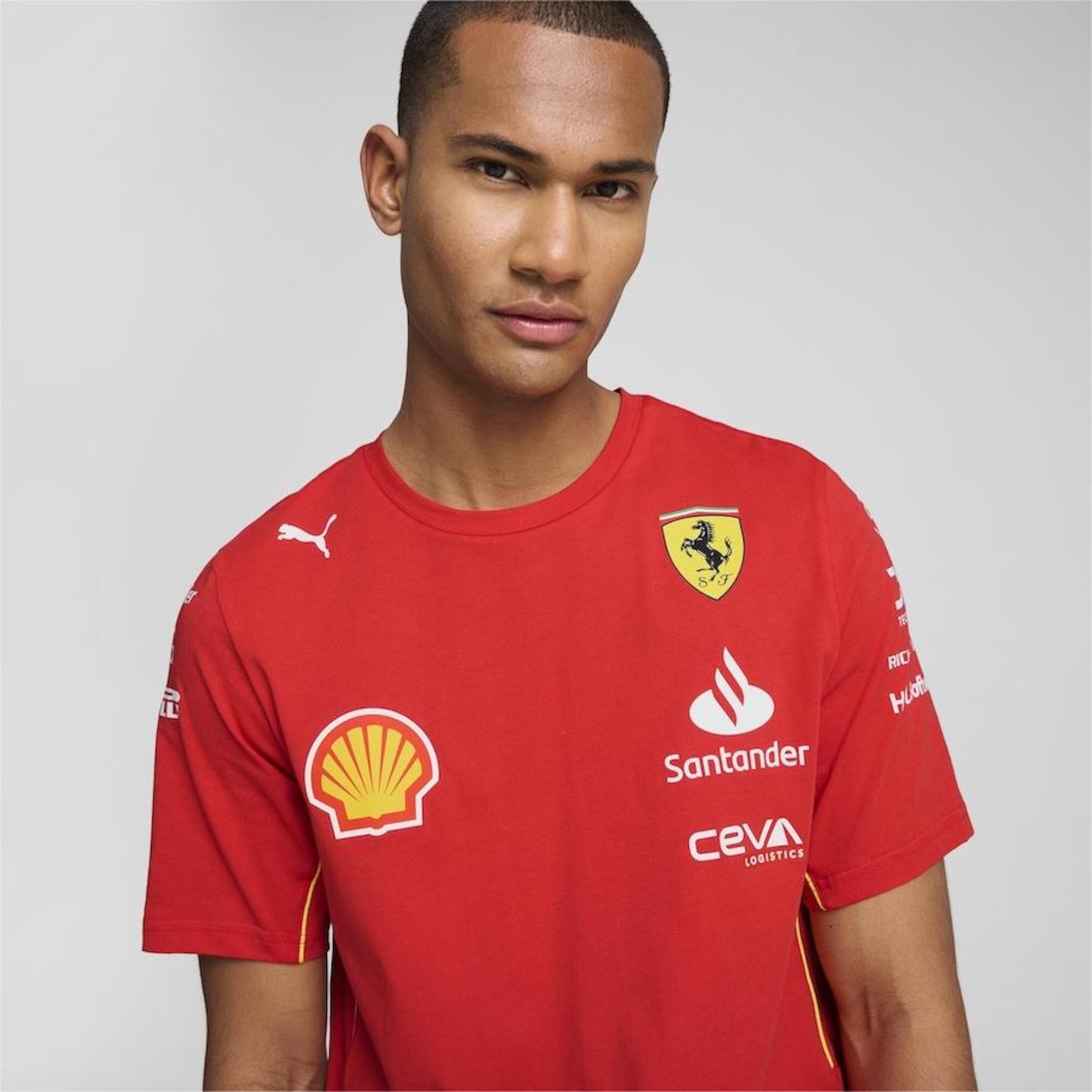 Camiseta Puma Scuderia Ferrari Team - Masculina - Foto 4