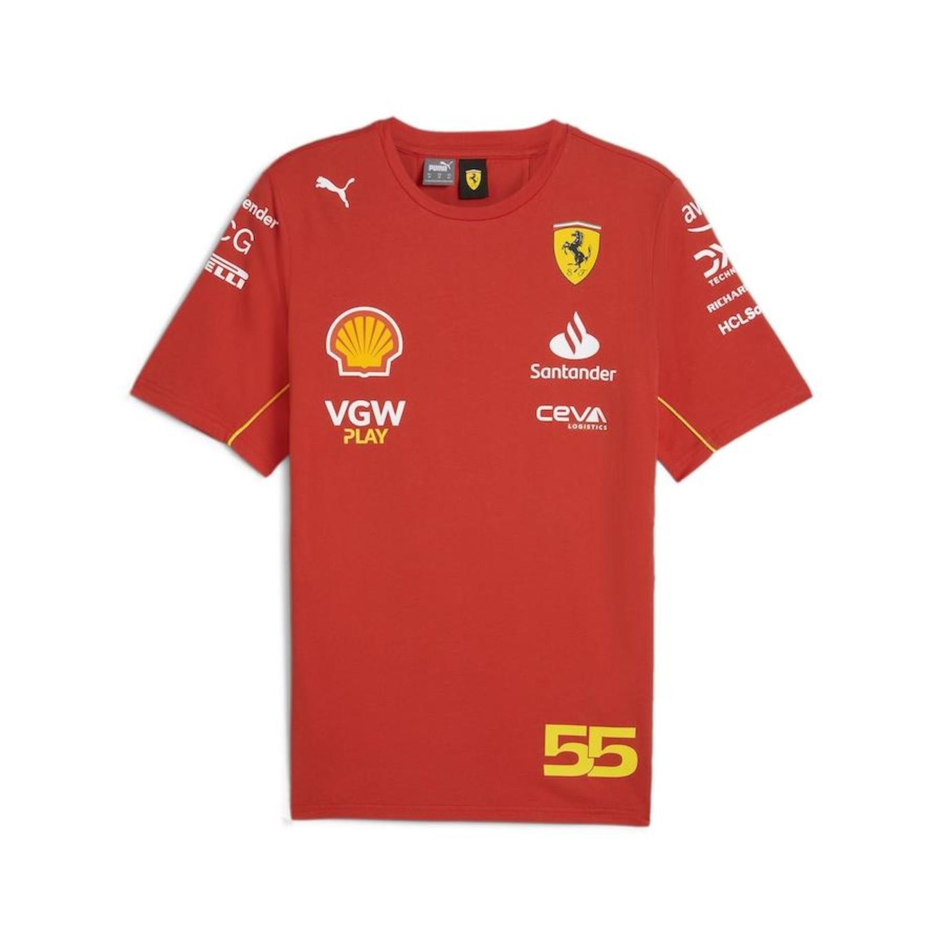 Camiseta Puma Scuderia Ferrari Sainz - Masculina - Foto 1