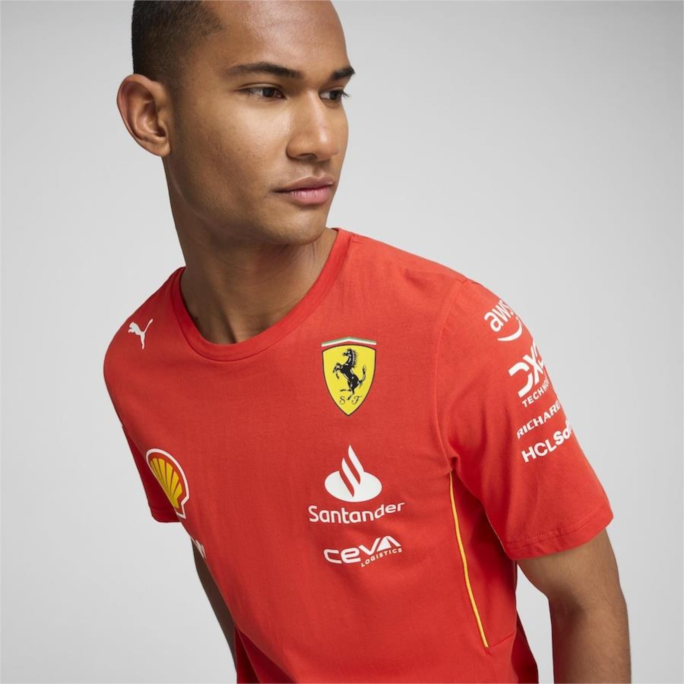 Camiseta Puma Scuderia Ferrari Sainz - Masculina - Foto 4