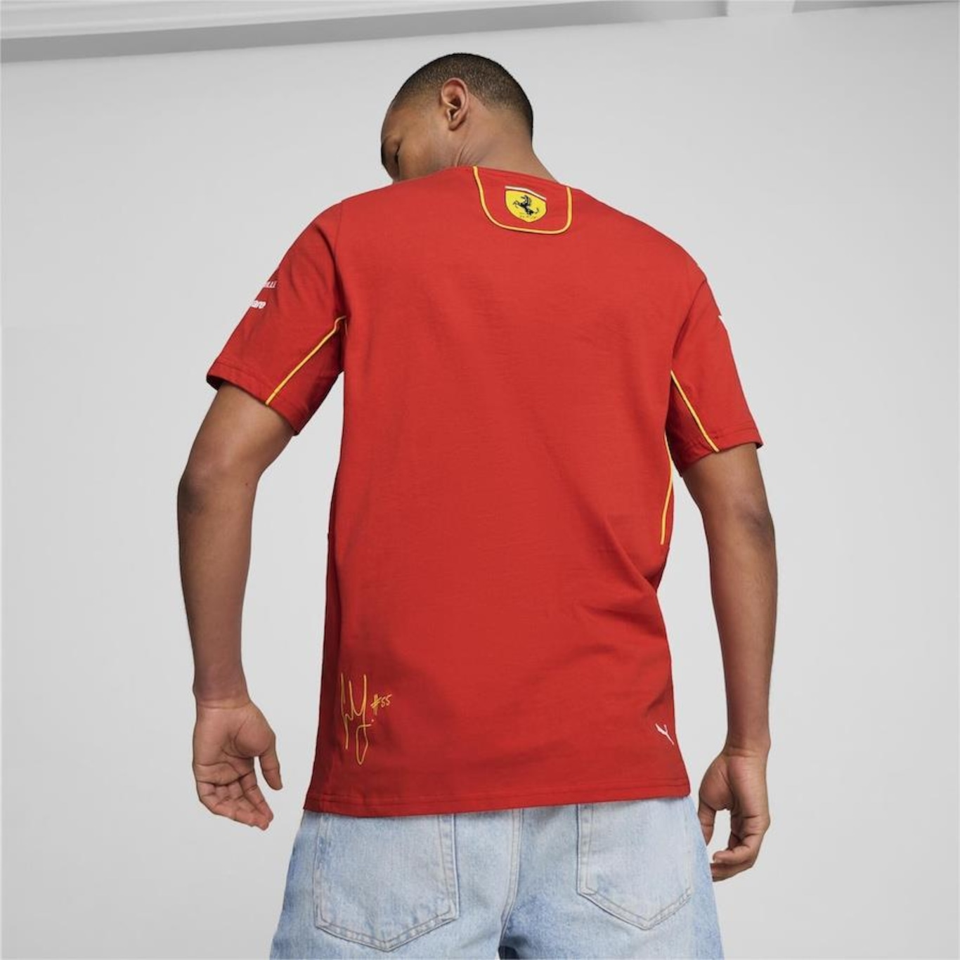 Camiseta Puma Scuderia Ferrari Sainz - Masculina - Foto 6