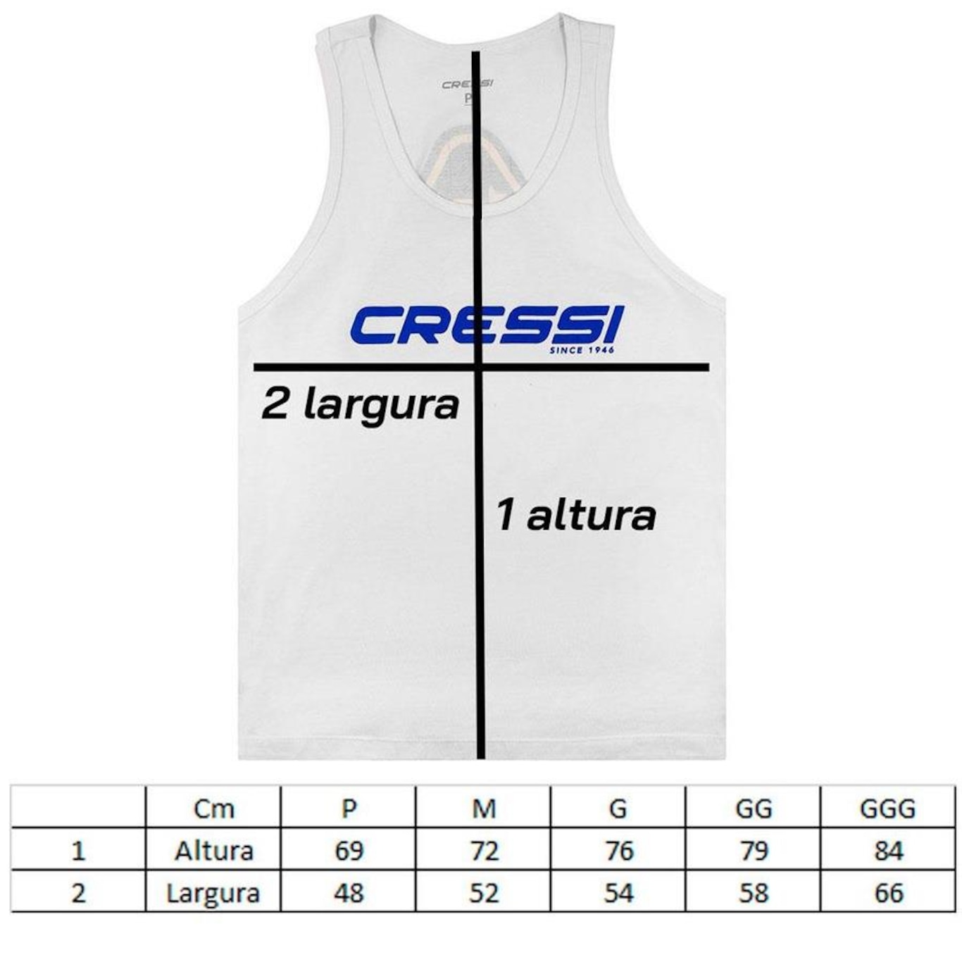 Camiseta Regata Cressi Algodão Lisa - Masculina - Foto 6