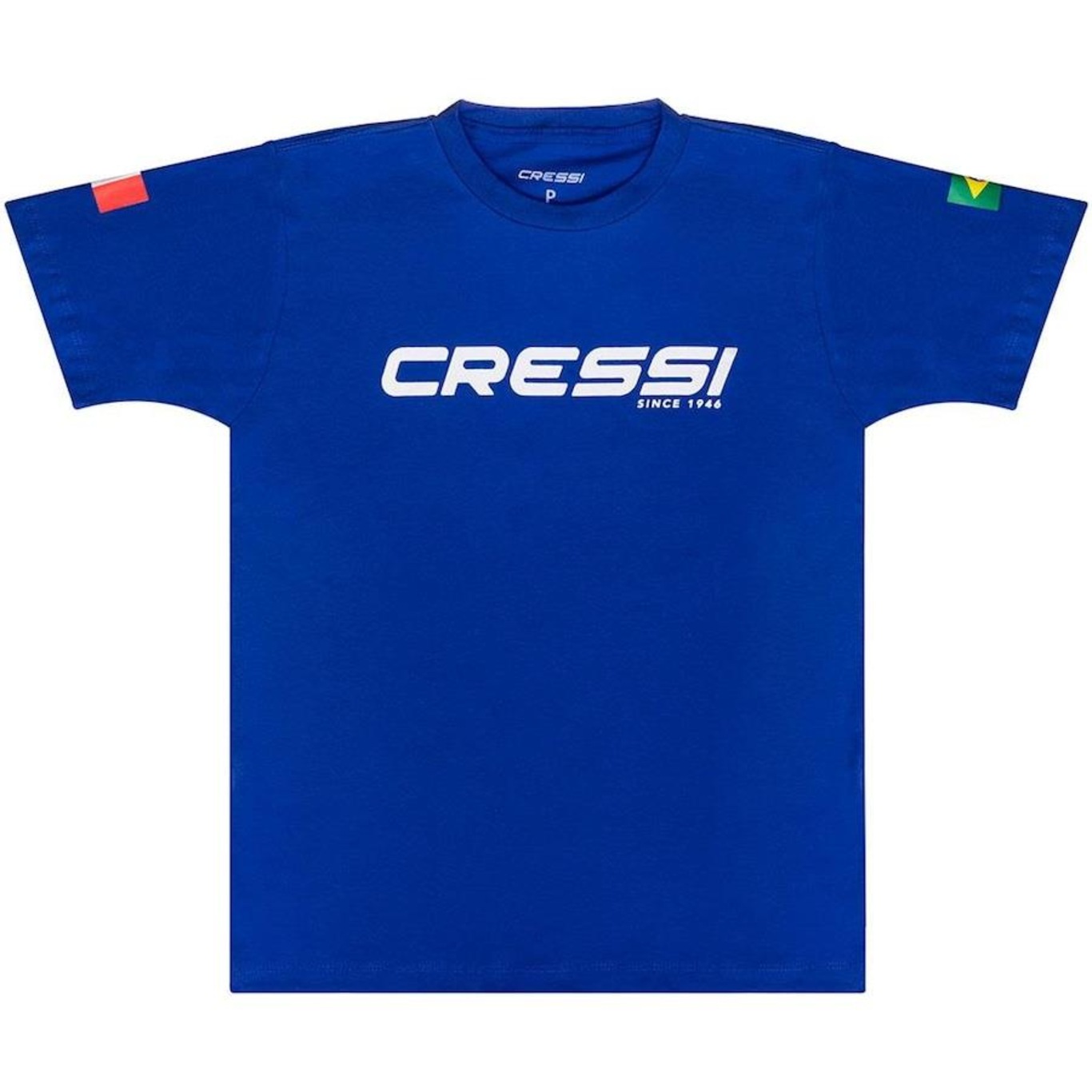 Camiseta de Algodão Cressi Lisa - Masculina - Foto 1