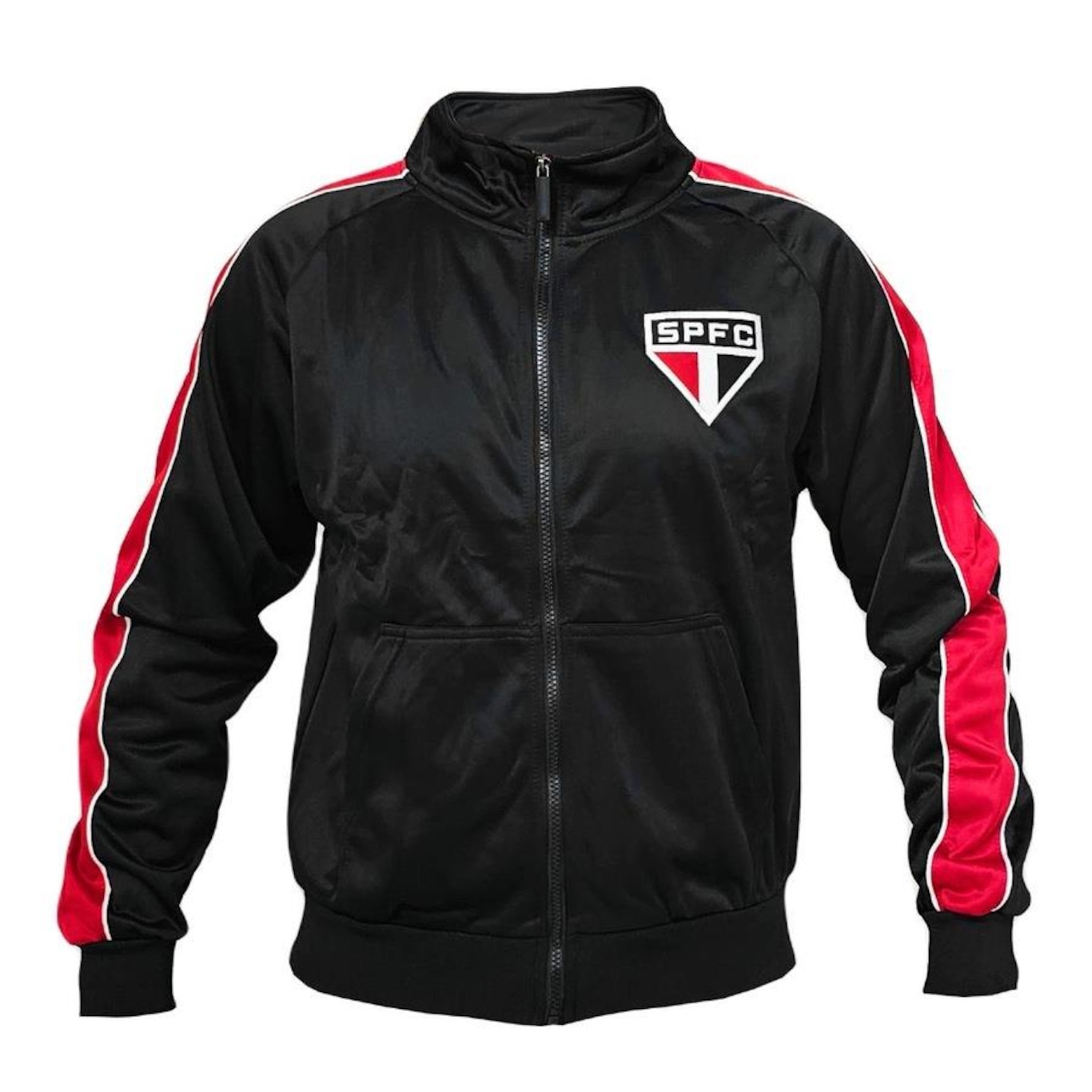 Jaqueta São Paulo F.C Clouds Tricolor Braziline - Masculina - Foto 1