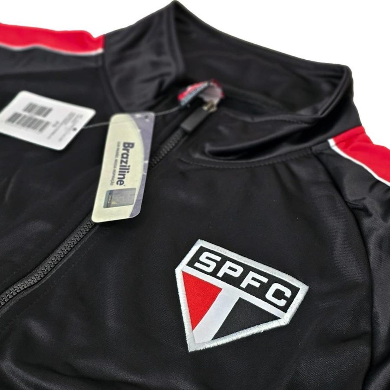 Jaqueta São Paulo F.C Clouds Tricolor Braziline - Masculina - Foto 4