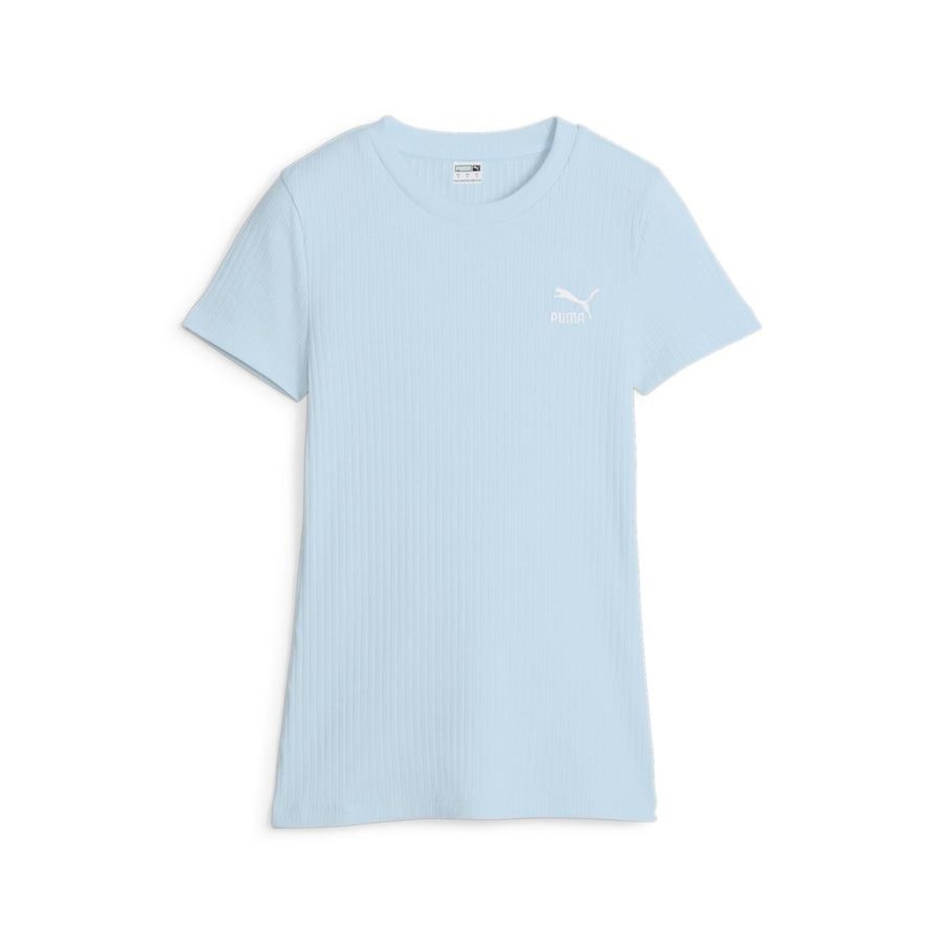 Camiseta Puma Classics Ribbed Slim - Feminina - Foto 1