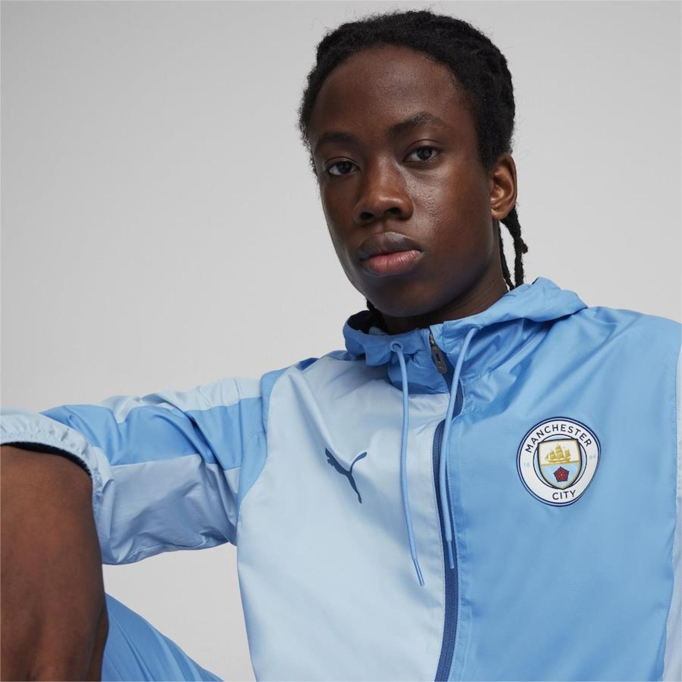 Jaqueta Pré-Jogo Manchester City Puma - Masculina - Foto 5