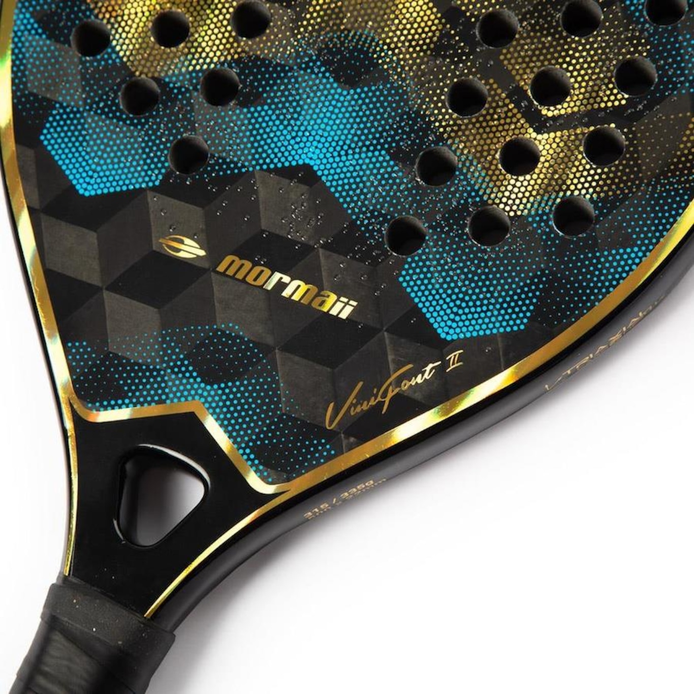 Raquete Beach Tennis Mormaii Vini Font 2 Carbono 24K + Capa - Foto 3