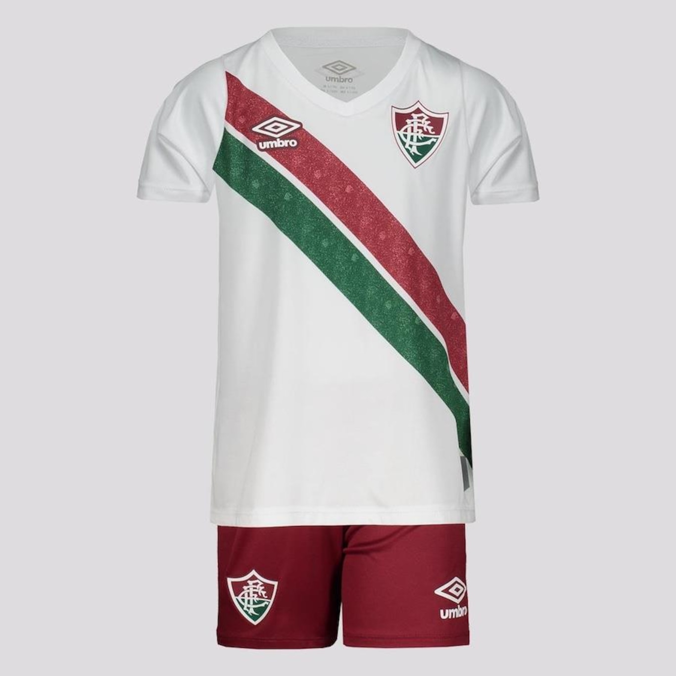 Kit Uniforme de Futebol do Fluminense Ii 2024 Umbro - Infantil - Foto 1