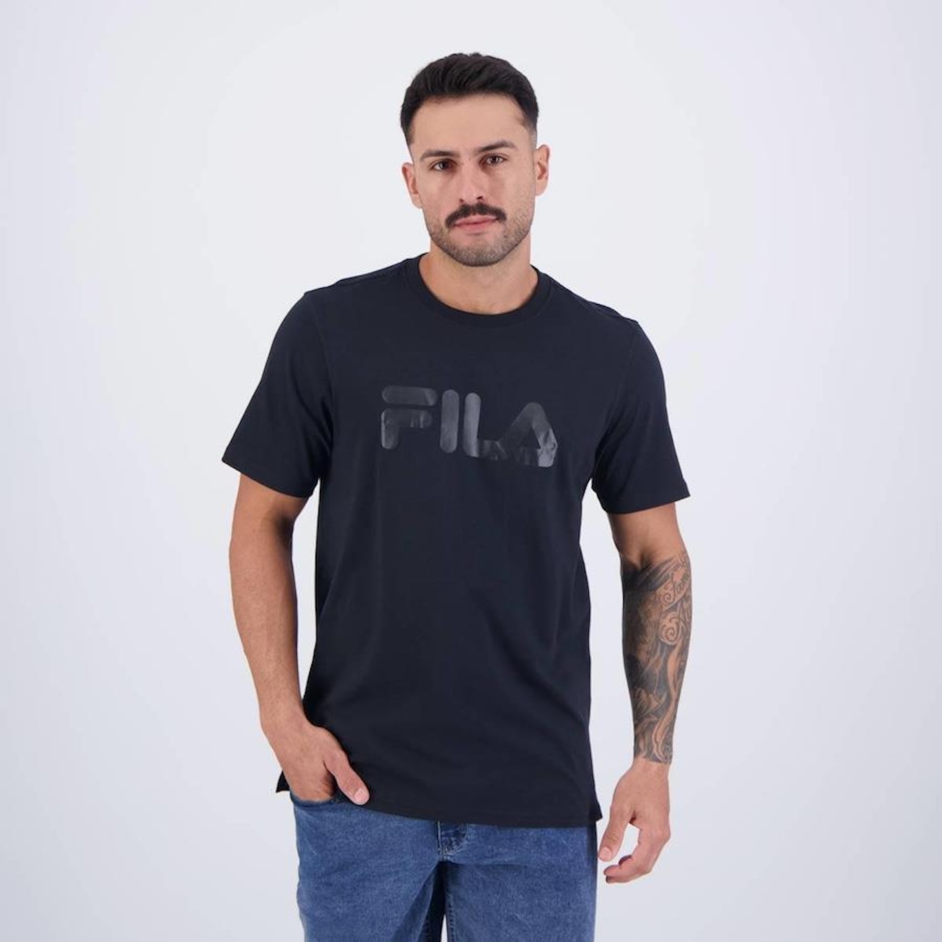 Camiseta Fila Letter Premium III - Masculina - Foto 1