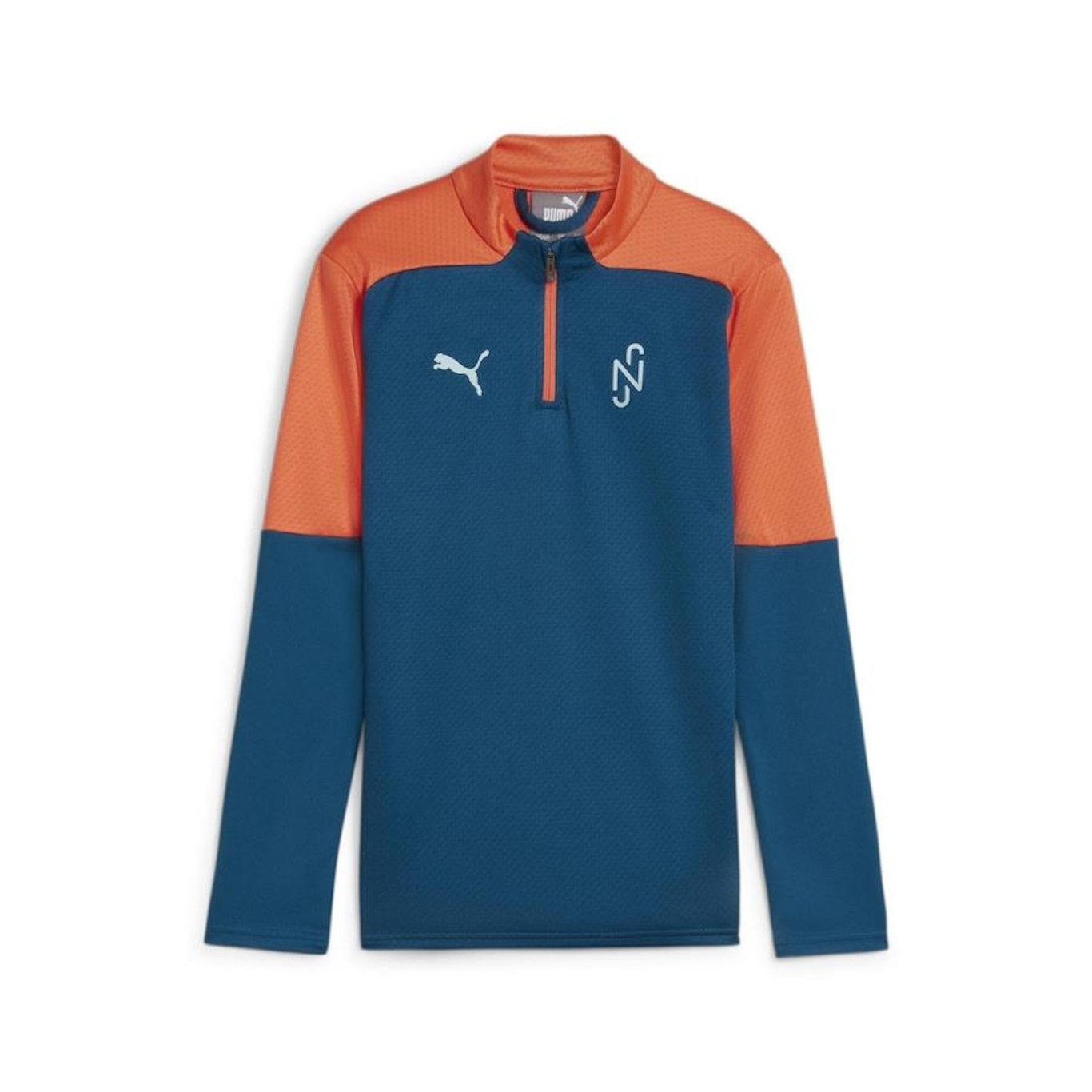 Camisa Quarter-Zip Creativity Football Puma X Neymar Jr - Infantil - Foto 5