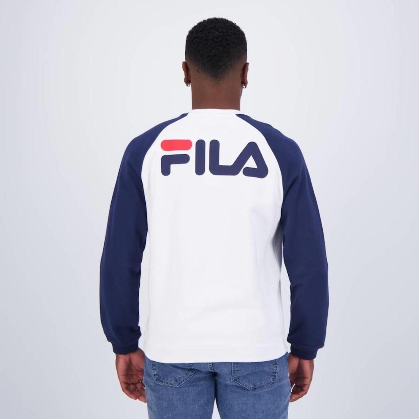 Blusão de Moletom Fila Basic Letter - Masculino - Foto 4