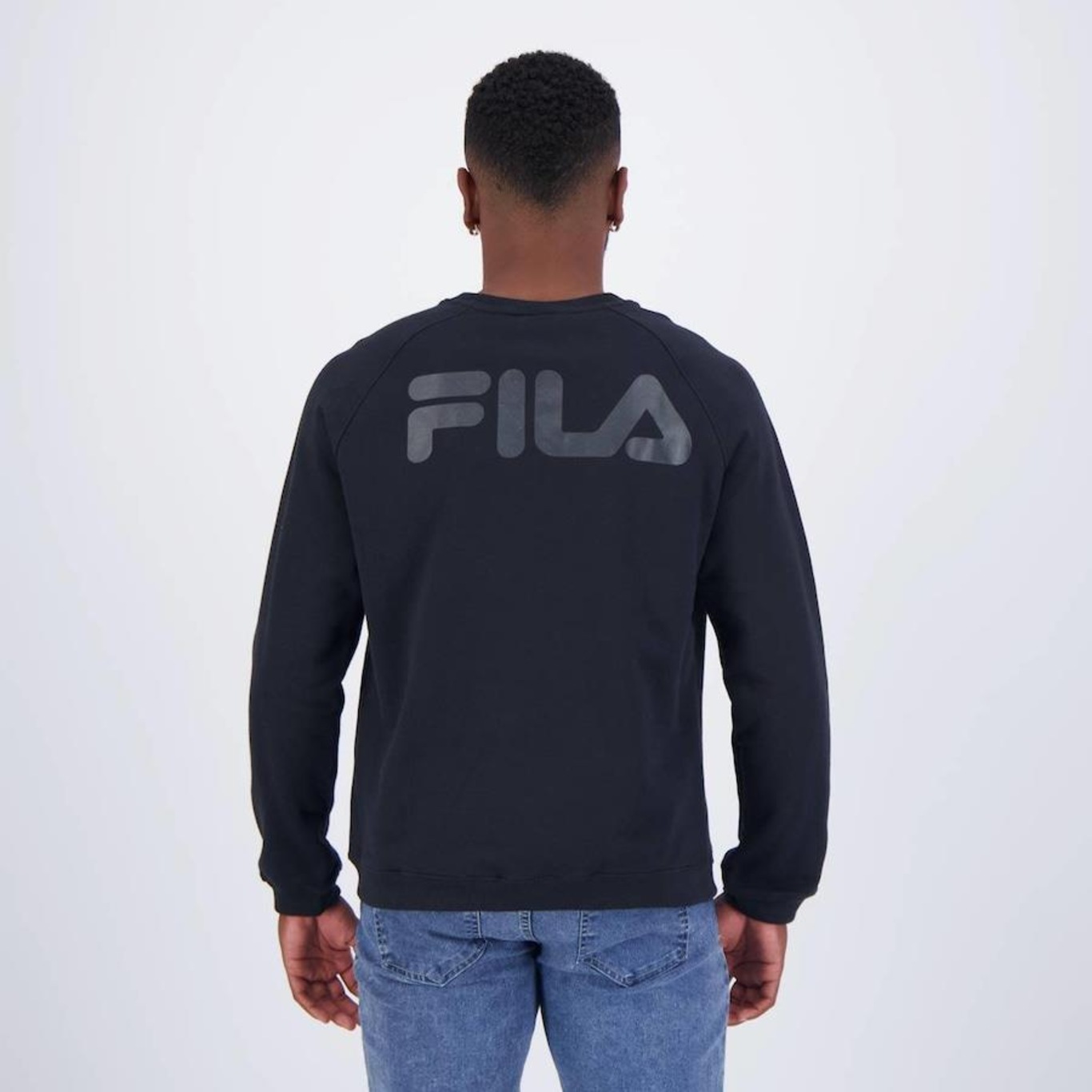 Blusão de Moletom Fila Basic Letter - Masculino - Foto 4