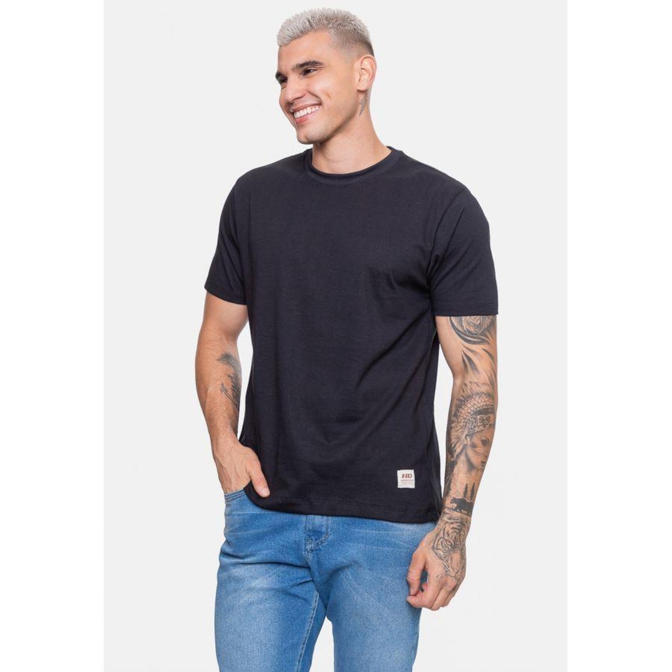 Camiseta Hd Lettering - Masculina - Foto 4