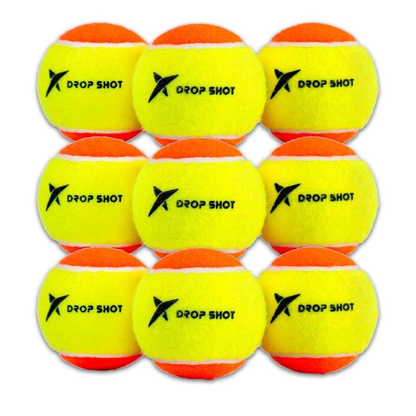 Kit com 9 Bolas de Beach Tennis Drop Shot Itf - Foto 1