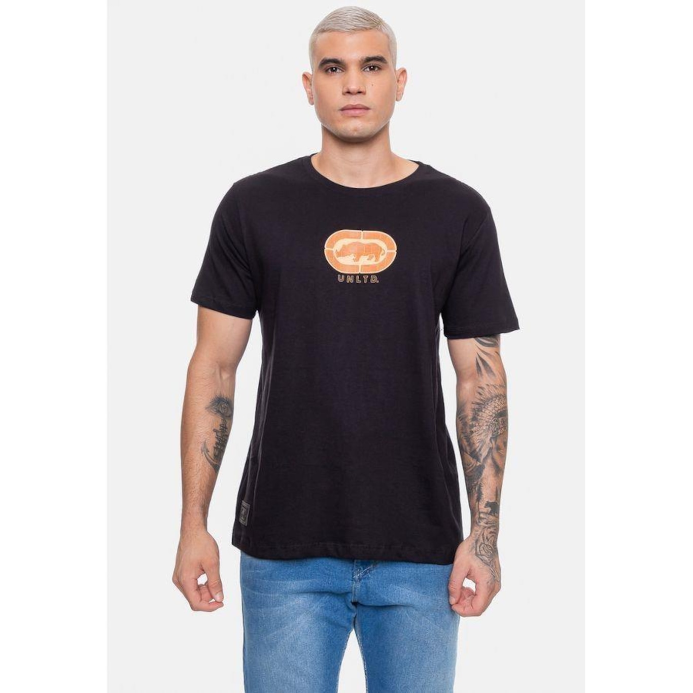 Camiseta Ecko Grid Brading - Masculina - Foto 1