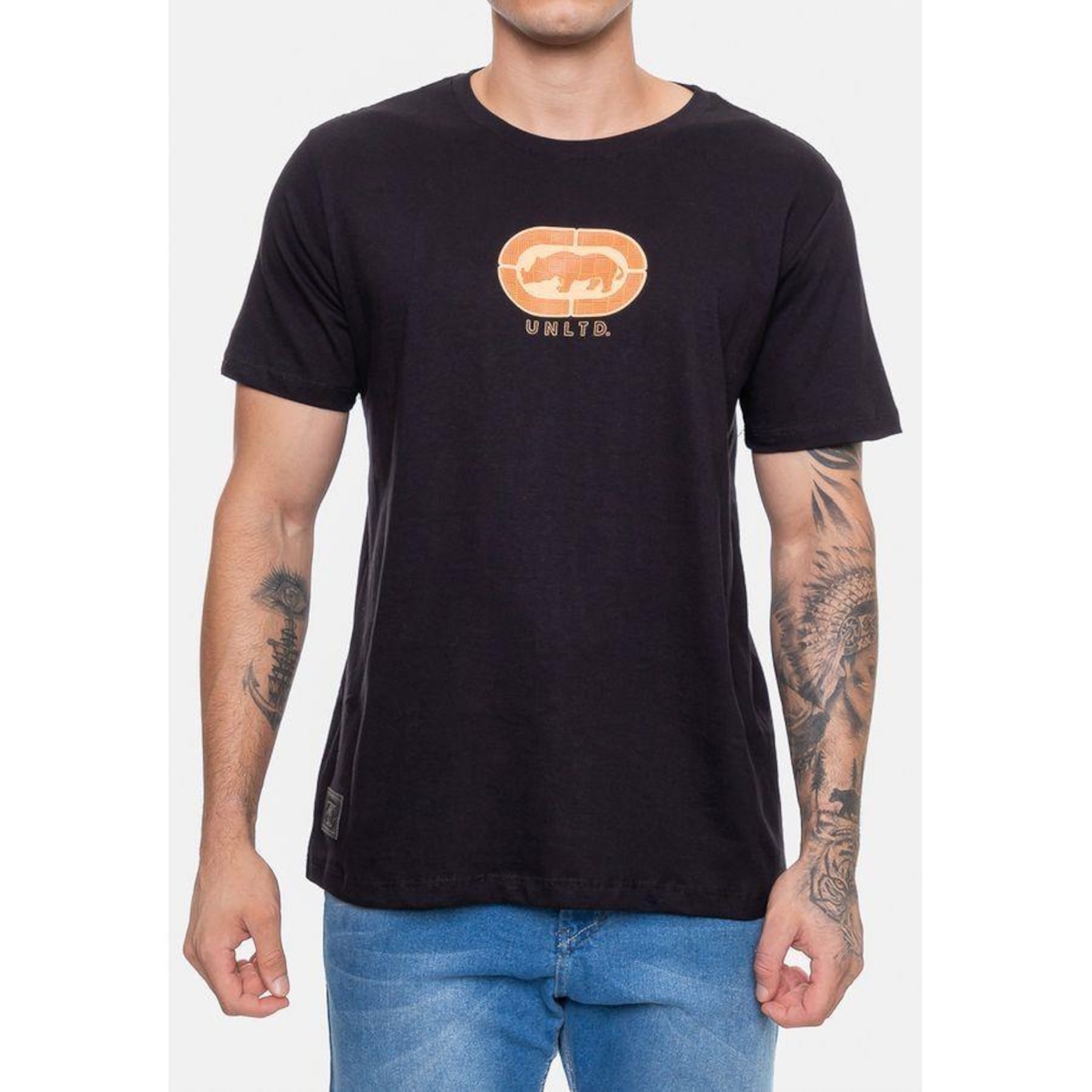 Camiseta Ecko Grid Brading - Masculina - Foto 3