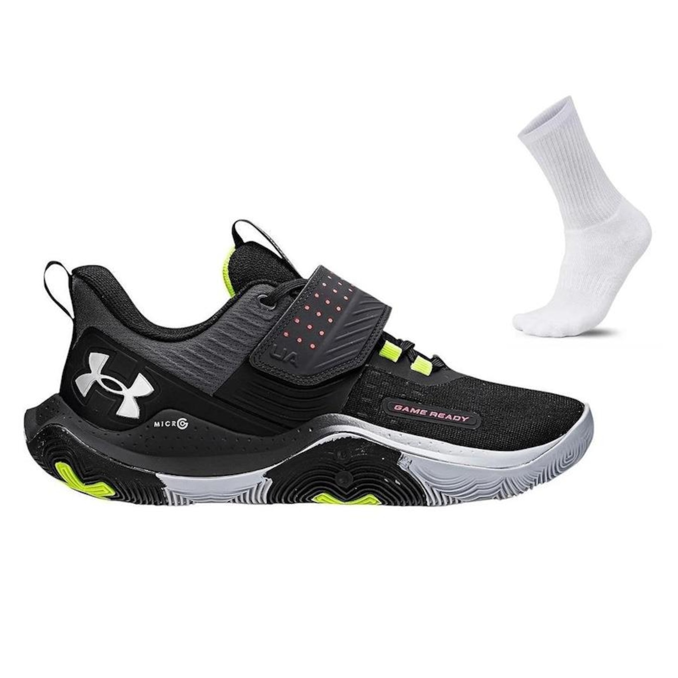 Tênis Under Armour Buzzer Se + Par de Meias - Masculino - Foto 1