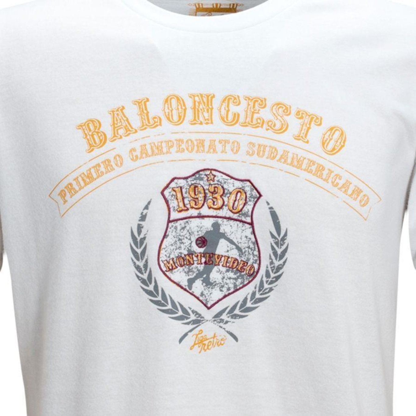 Camiseta Baloncesto 1930 Liga Retrô - Masculina - Foto 4